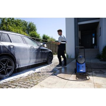 Nilfisk Hochdruckreiniger Core 140-8 In Hand PowerControl Premium Car Wash - 128471278, Druck max: 140 bar, 140 bar, PowerControl, Druckregulierung an der Pistole, hochwertige Aluminiumpumpe, Premium Autopflege Zubehör, Transportwagen, 8m Schlauch, integrierte Schlauchtrommel mit Führung