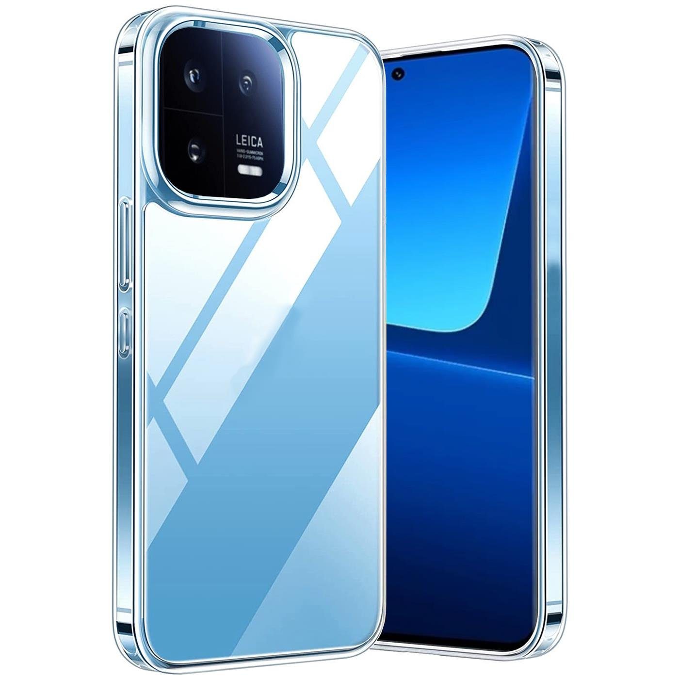 CoolGadget Handyhülle Transparent Ultra Slim Case für Xiaomi 13 6,36 Zoll, Silikon Hülle Dünne Schutzhülle für Xiaomi 13 Hülle