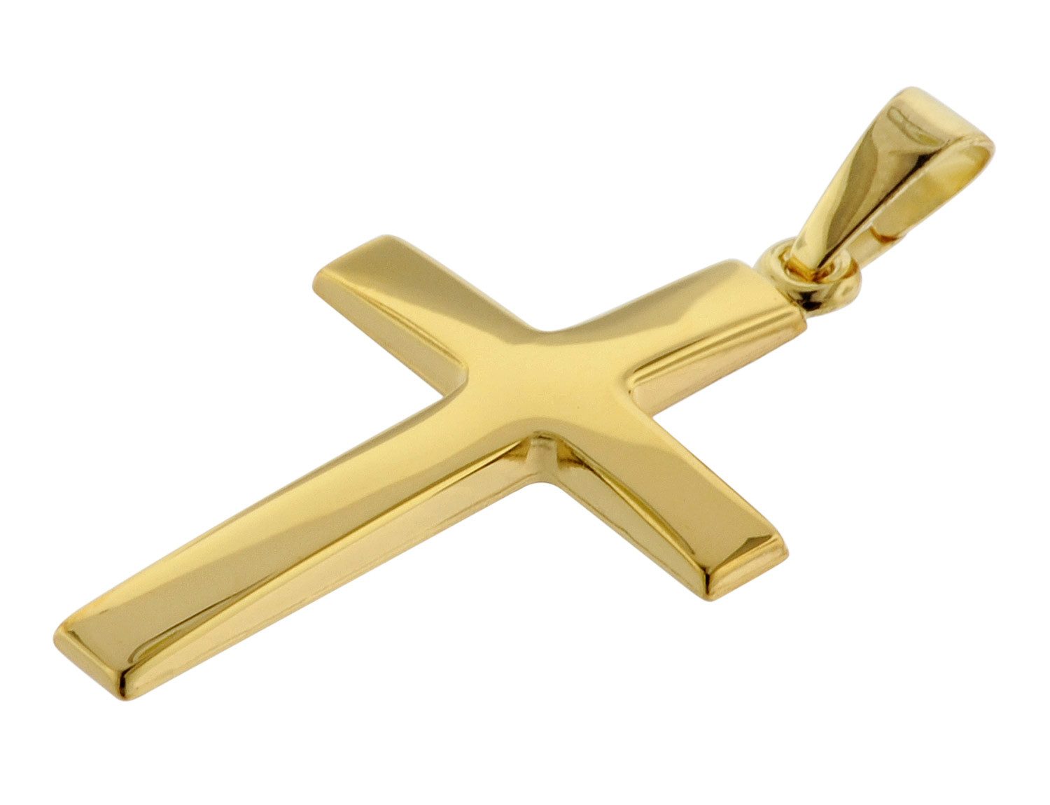 trendor Kette mit Anhänger Kreuz-Anhänger Gold günstig online kaufen
