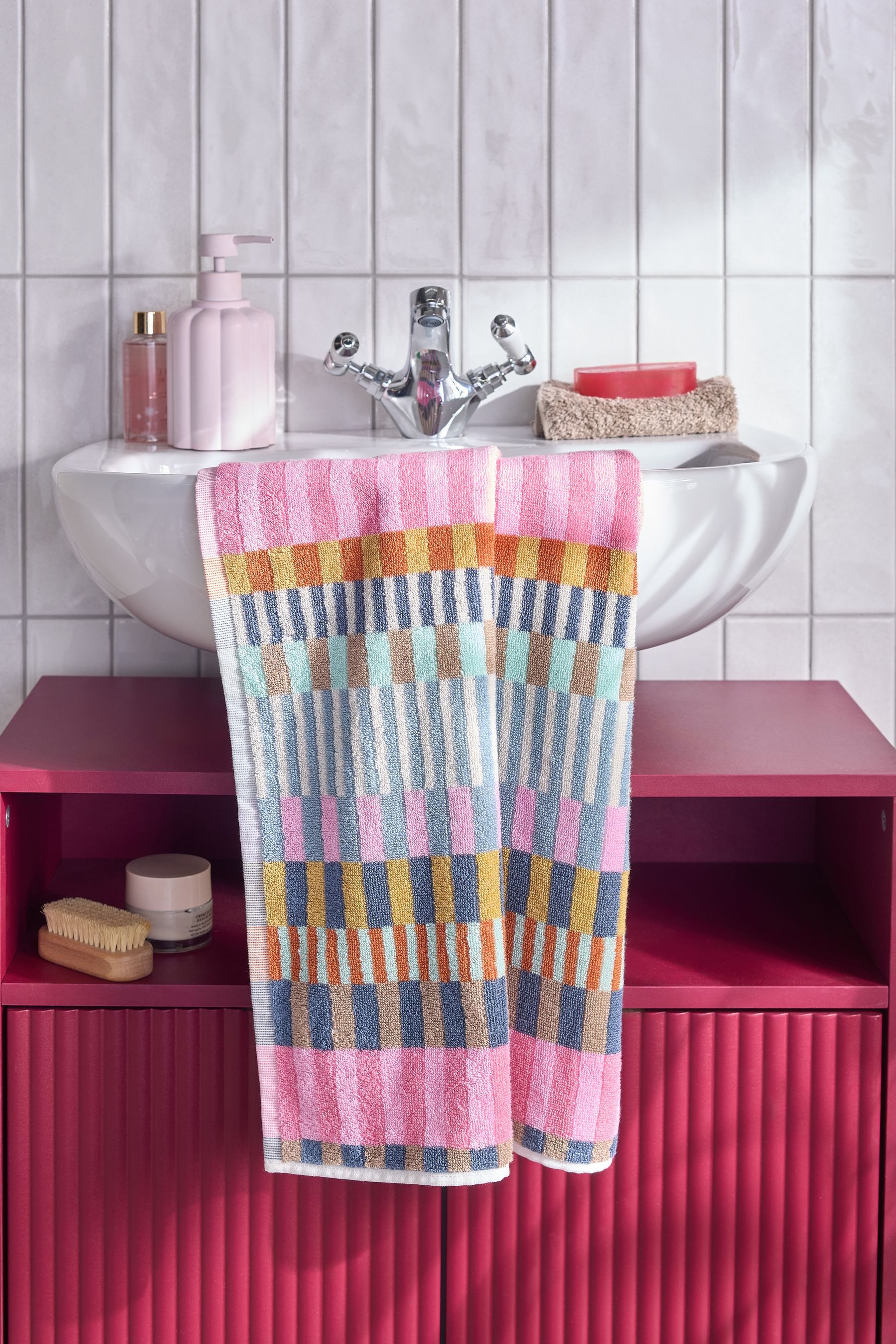 Next Handtuch Handtuch mit Streifen aus 100 % Baumwolle, (1-St) – Bild 4 von 5