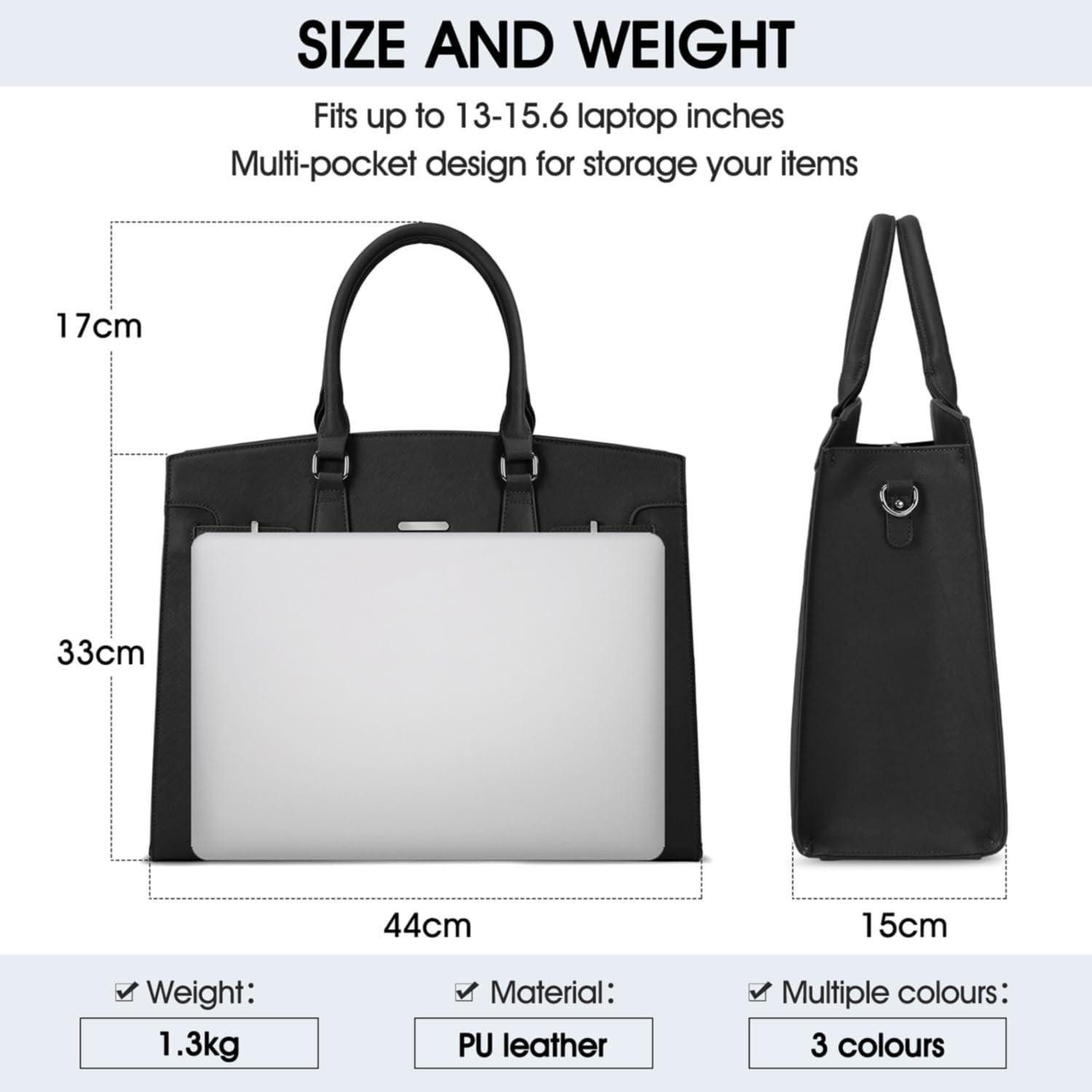 LuxusKollektion Handtasche Handtasche Damen Schwarz PU günstig online kaufen