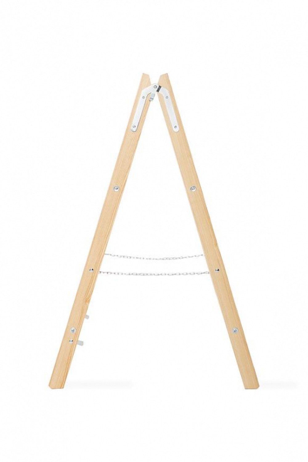 PROREGAL® Stehleiter Wood Double Giraffe Holz-Sprossen-Stehleiter mit Sicherheitsband (Leiter, Trittleiter, Bockleiter, Holzleiter, Sprossen-Doppellleiter), Meh – Bild 5 von 5