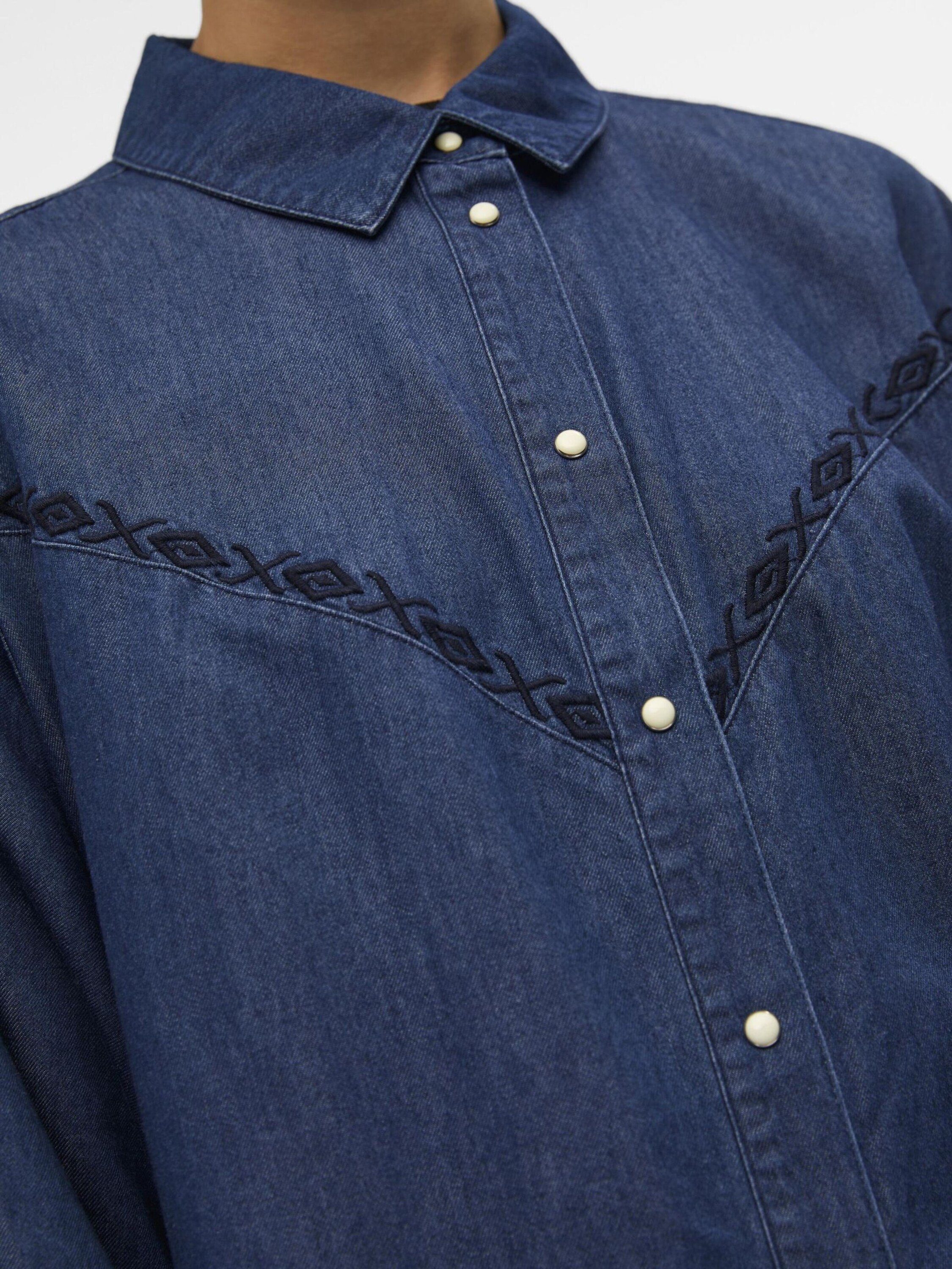 Object Langarmbluse Joanna (1-tlg) Stickerei