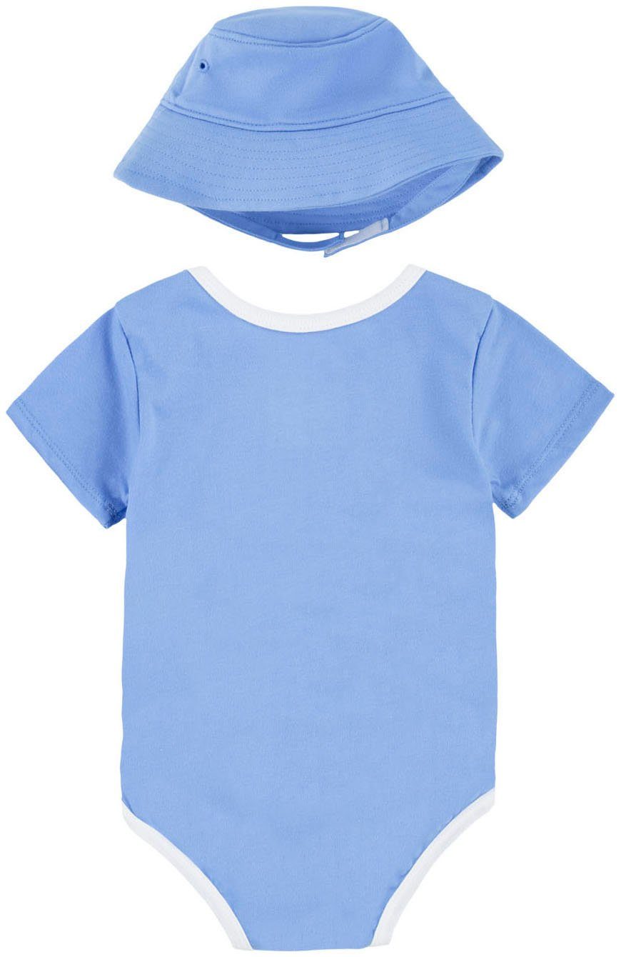 HAT (Set, SET 2PC Nike university Sportswear 2-tlg) CORE Erstausstattungspaket blue BUCKET & BODYSUIT