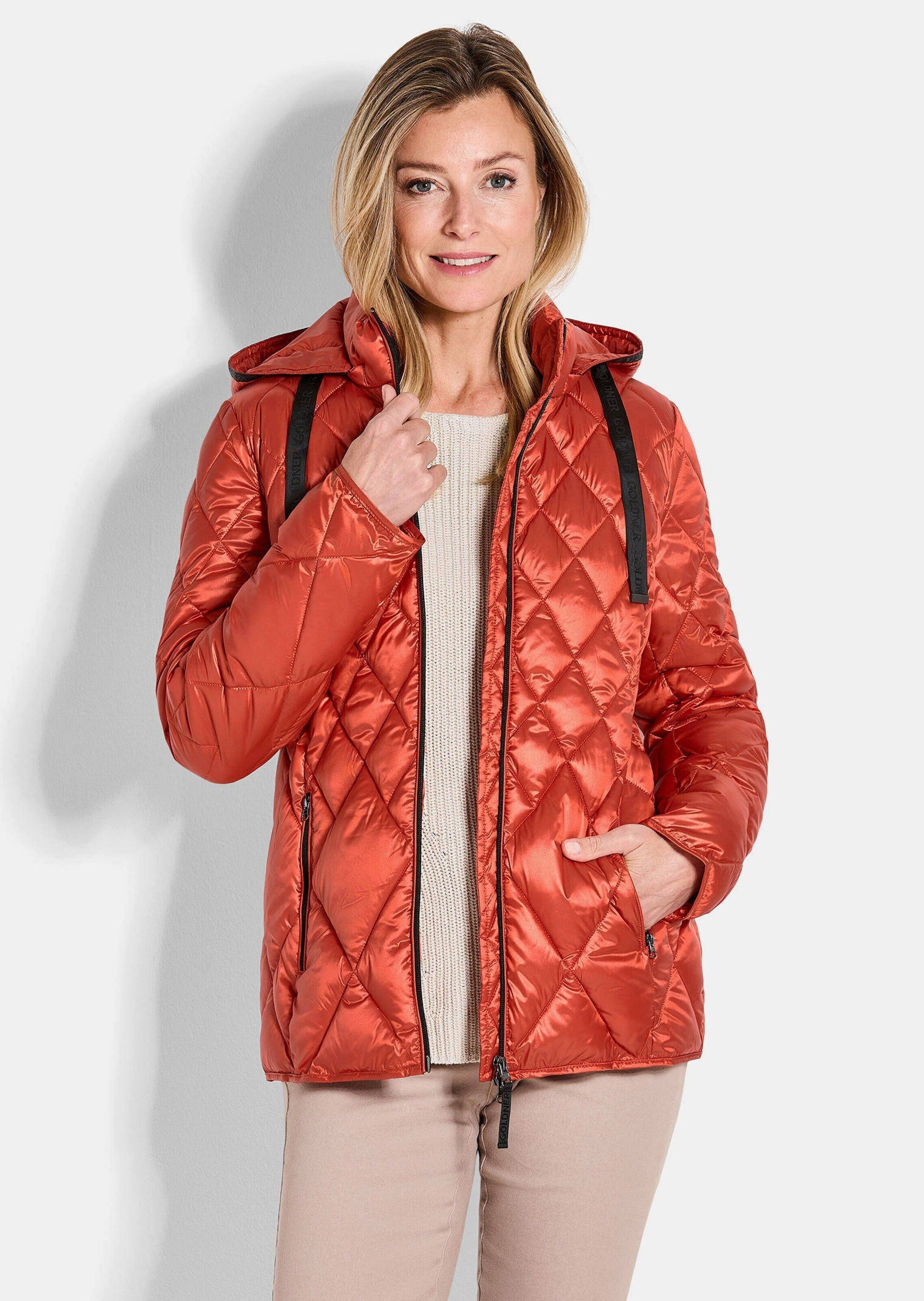 GOLDNER Outdoorjacke Kurzgröße: Steppjacke mit Rautenmuster günstig online kaufen