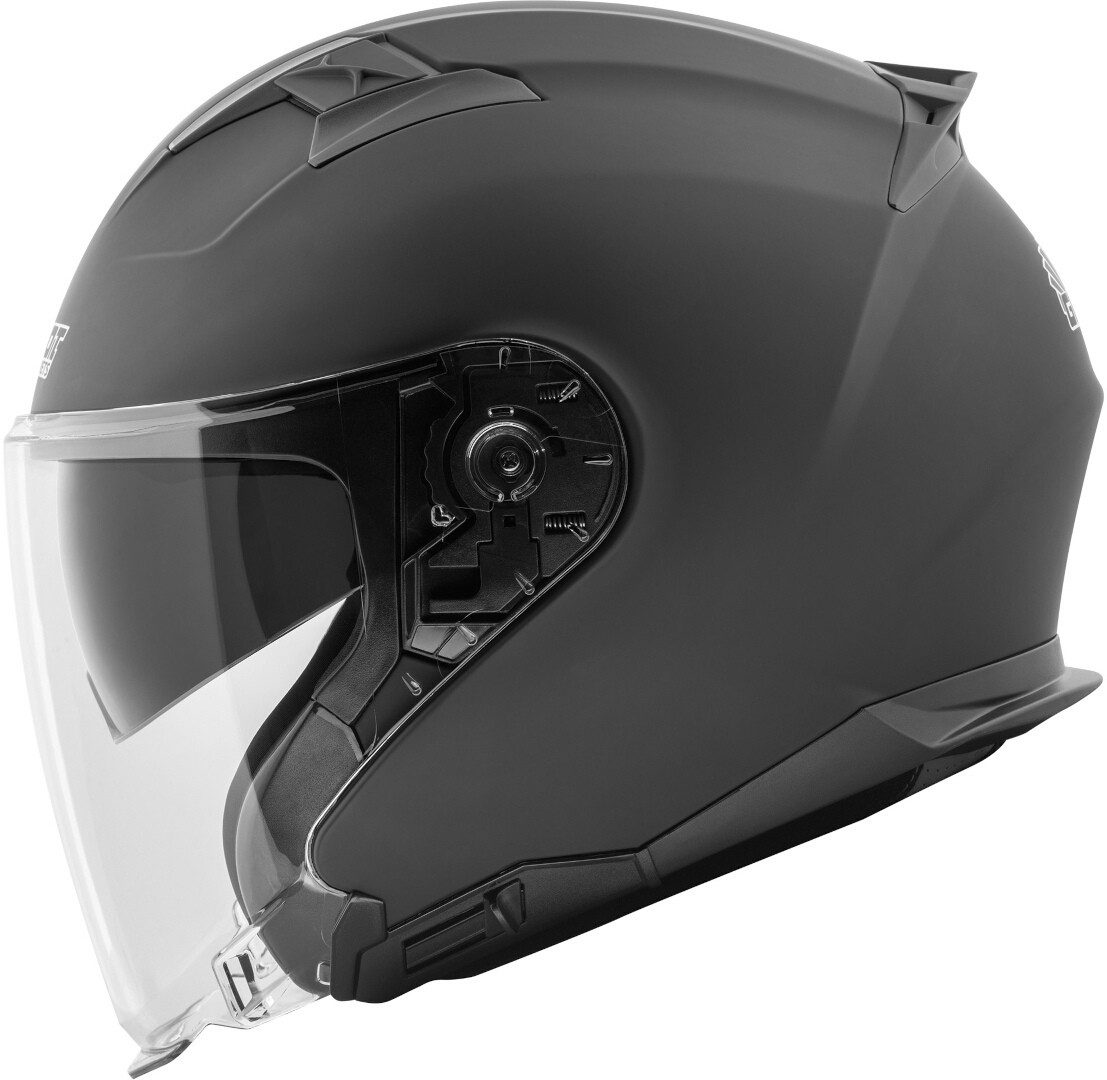 Germot Motorradhelm GM 670 Jethelm, vorbereitet für Kommunikationssystem,integriertes Sonnenvisier