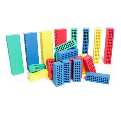 BlockX Spielbausteine Schaumstoffblock-Set Baukastenset mit Tasche, Große und kleine Blocks