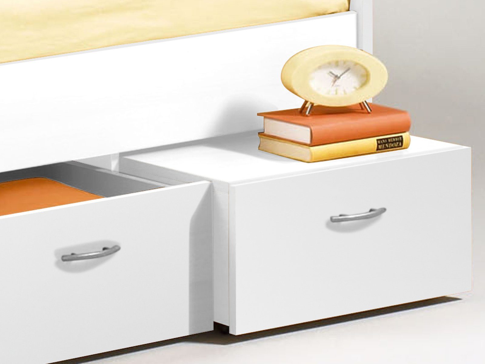 PREISBRECHER Bettgestell Bradford, mit 3 Schubkästen