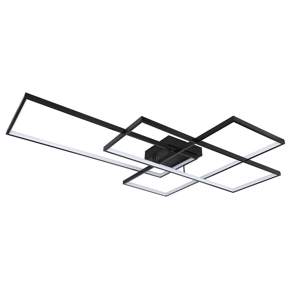 GLOBO LIGHTING LED Deckenleuchte, LED-Leuchtmittel fest verbaut, Warmweiß, Neutralweiß, Tageslichtweiß, Deckenlampe Wohnzimmer LED Deckenleuchte dimmbar mit