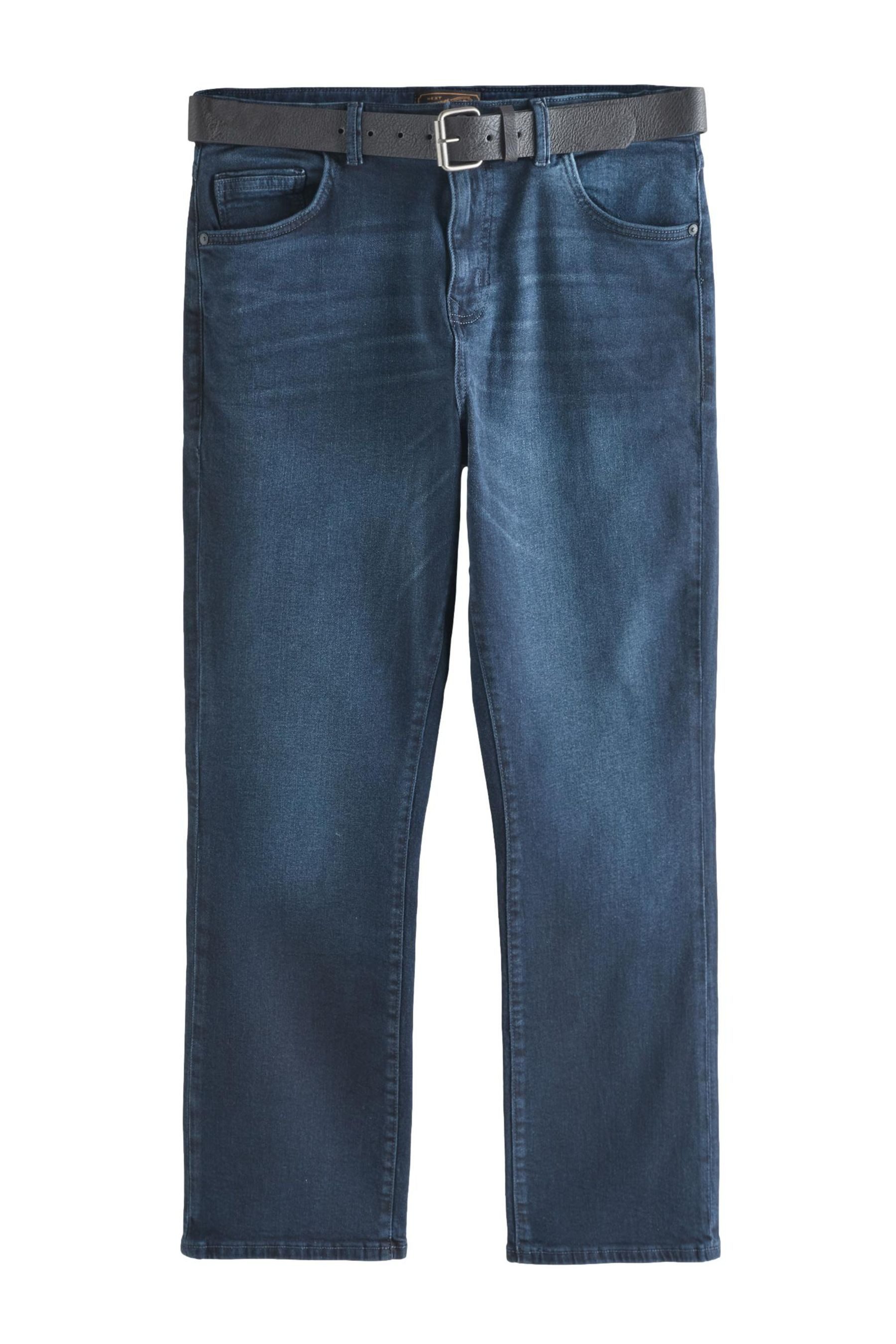Straight-Jeans Jeans mit Gürtel