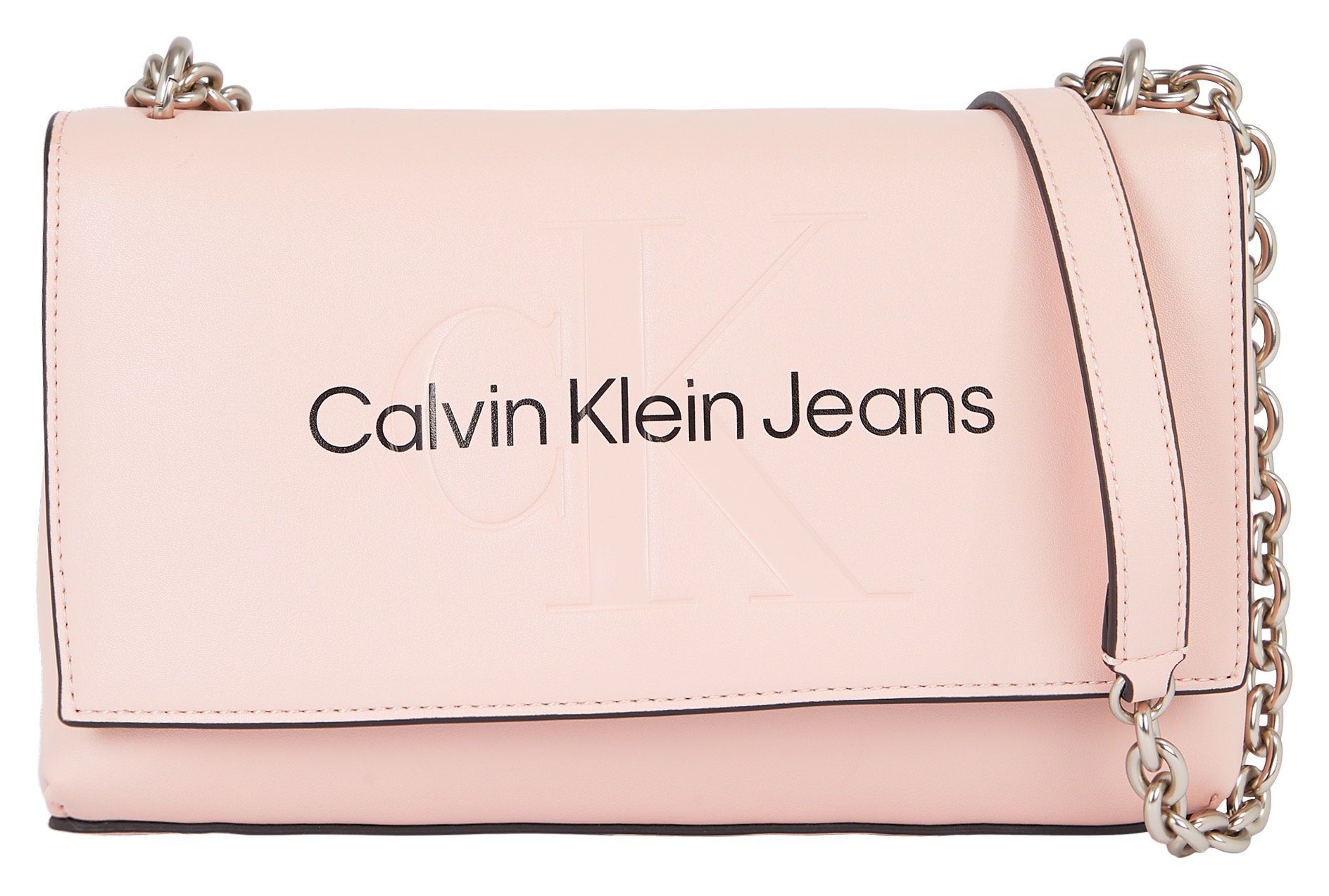 Calvin Klein Jeans Umhängetasche SCULPTED EW FLAP CONV25 MONO, mit großflächigem Markenlogo Handtasche Damen Tasche Damen