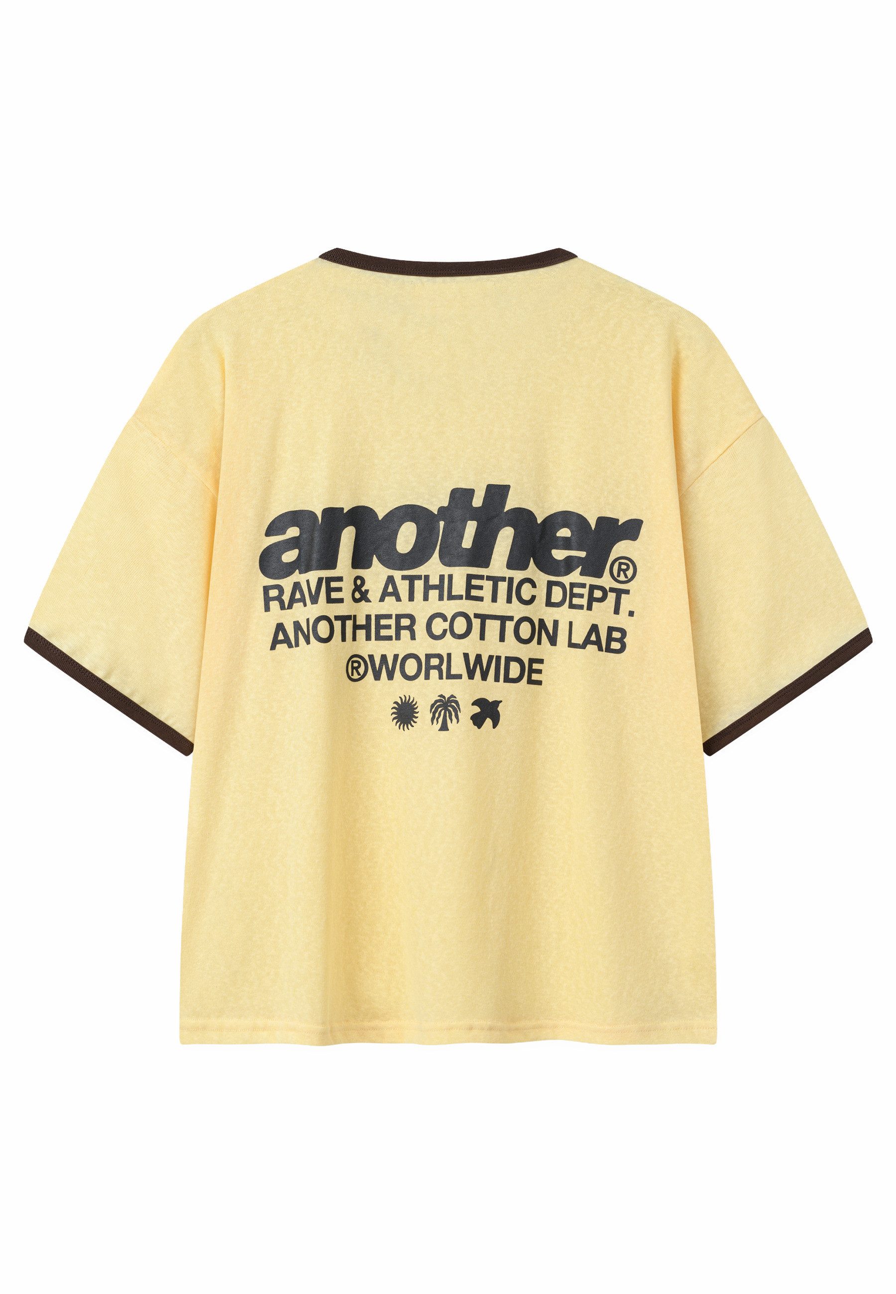 Another Cotton Lab T-Shirt Another Cotton Lab Rave Dept. Ringer T-Shirt (1-tlg) – Bild 2 von 5