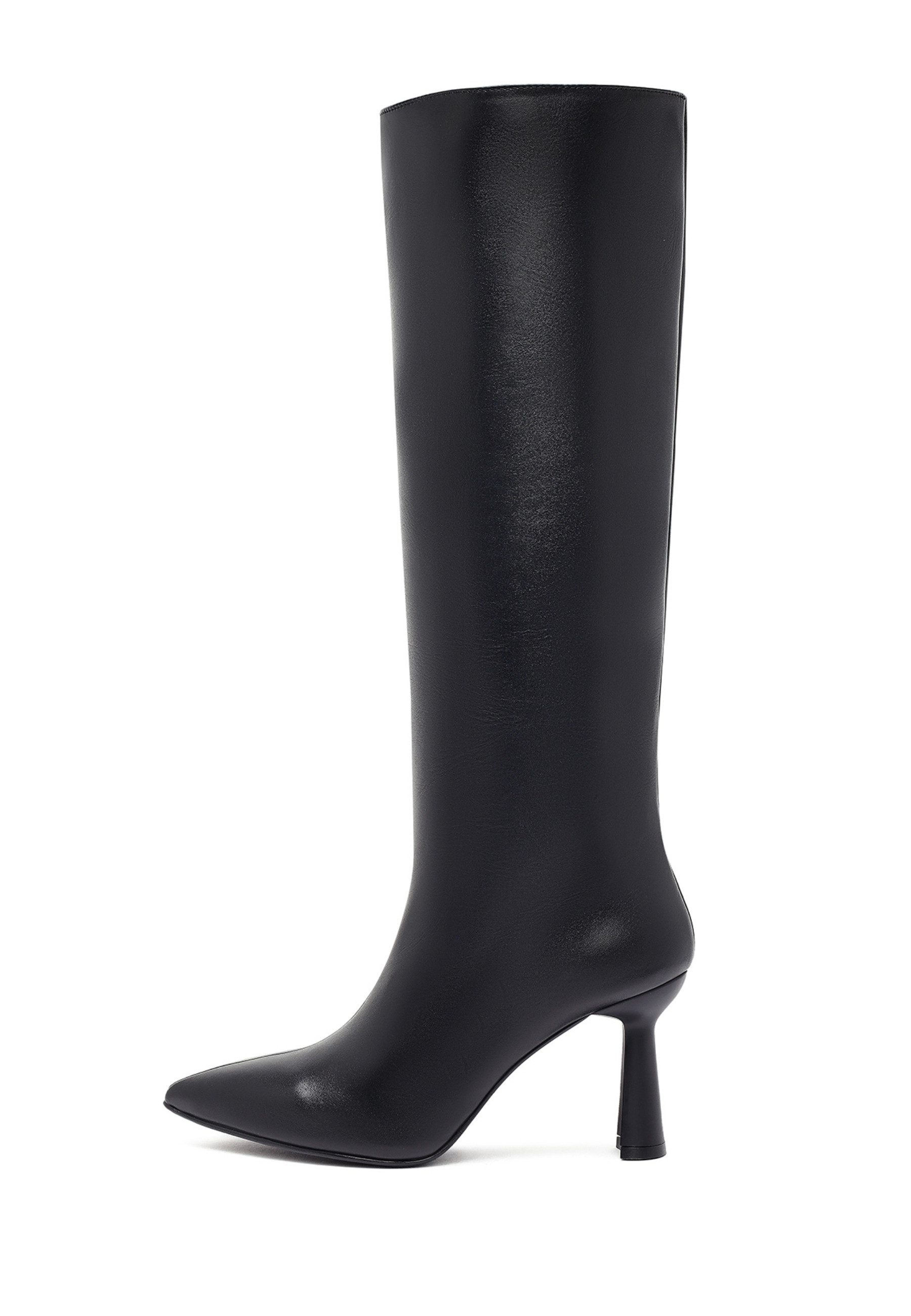Absatzstiefel aus Leder Bootsschuh