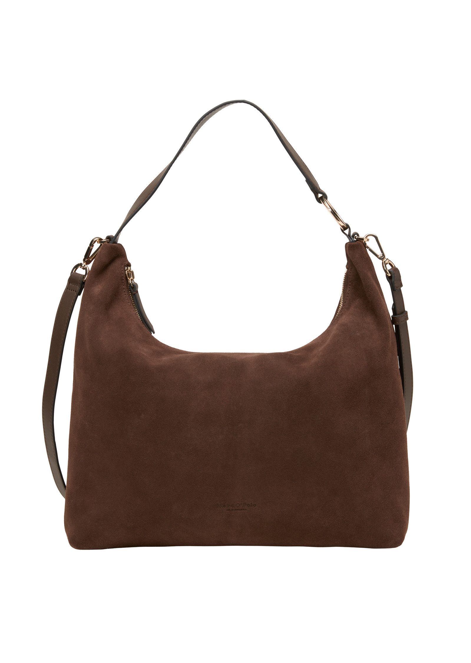Handtasche aus softem Velours-Rindleder
