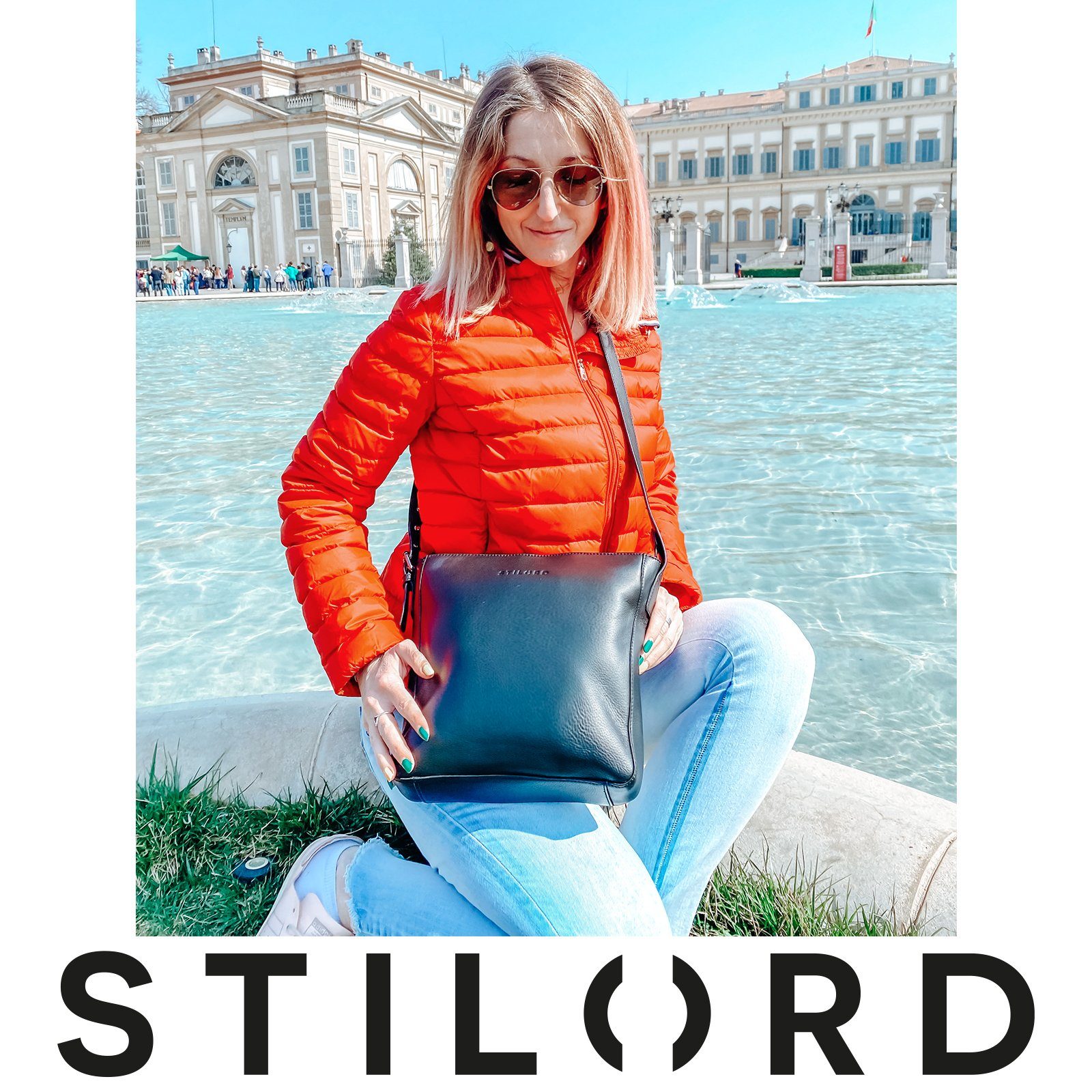STILORD Handtasche "Elaine" Ledertasche zum Umhängen Damen