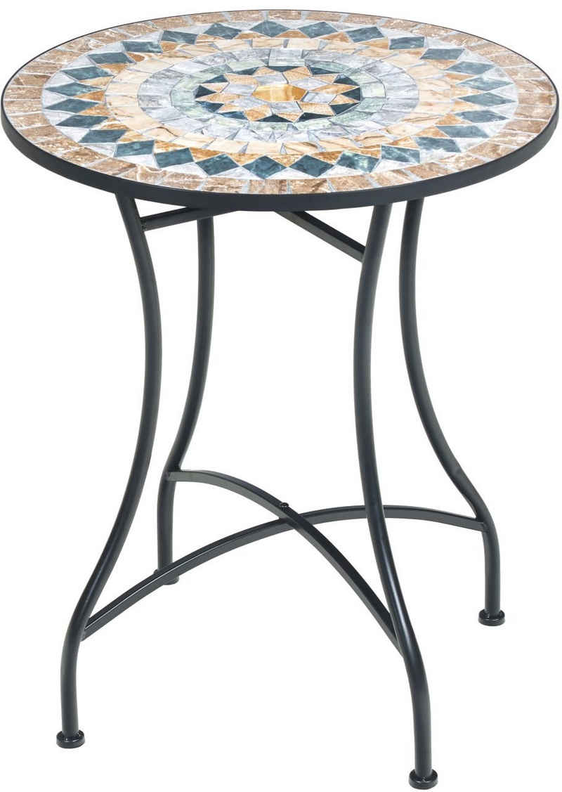 Primaster Gartentisch Primaster Tisch Provence Ø 60 cm, Höhe 72 cm