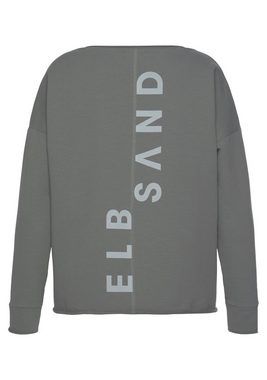 Elbsand Sweatshirt Raina mit Logoprint am Rücken