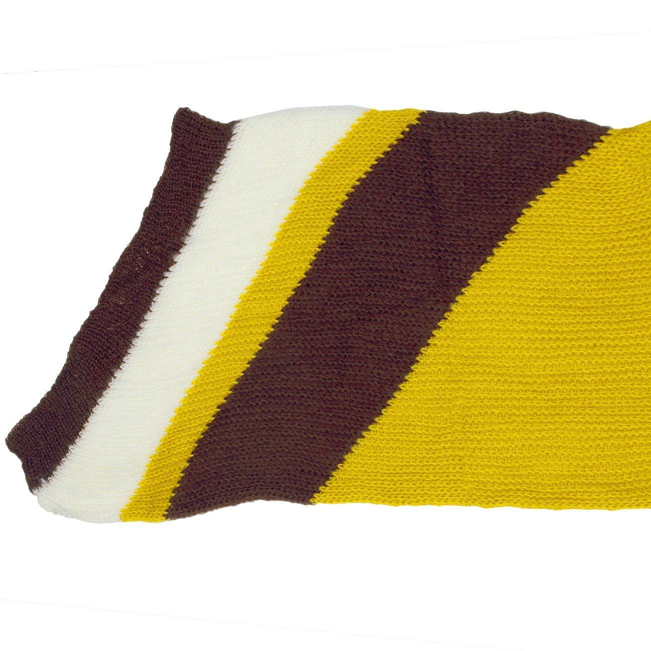 Caspar SC235 Block schrägen dreifarbiger Enden mit Muster Modeschal und Schal gelb Strick Damen