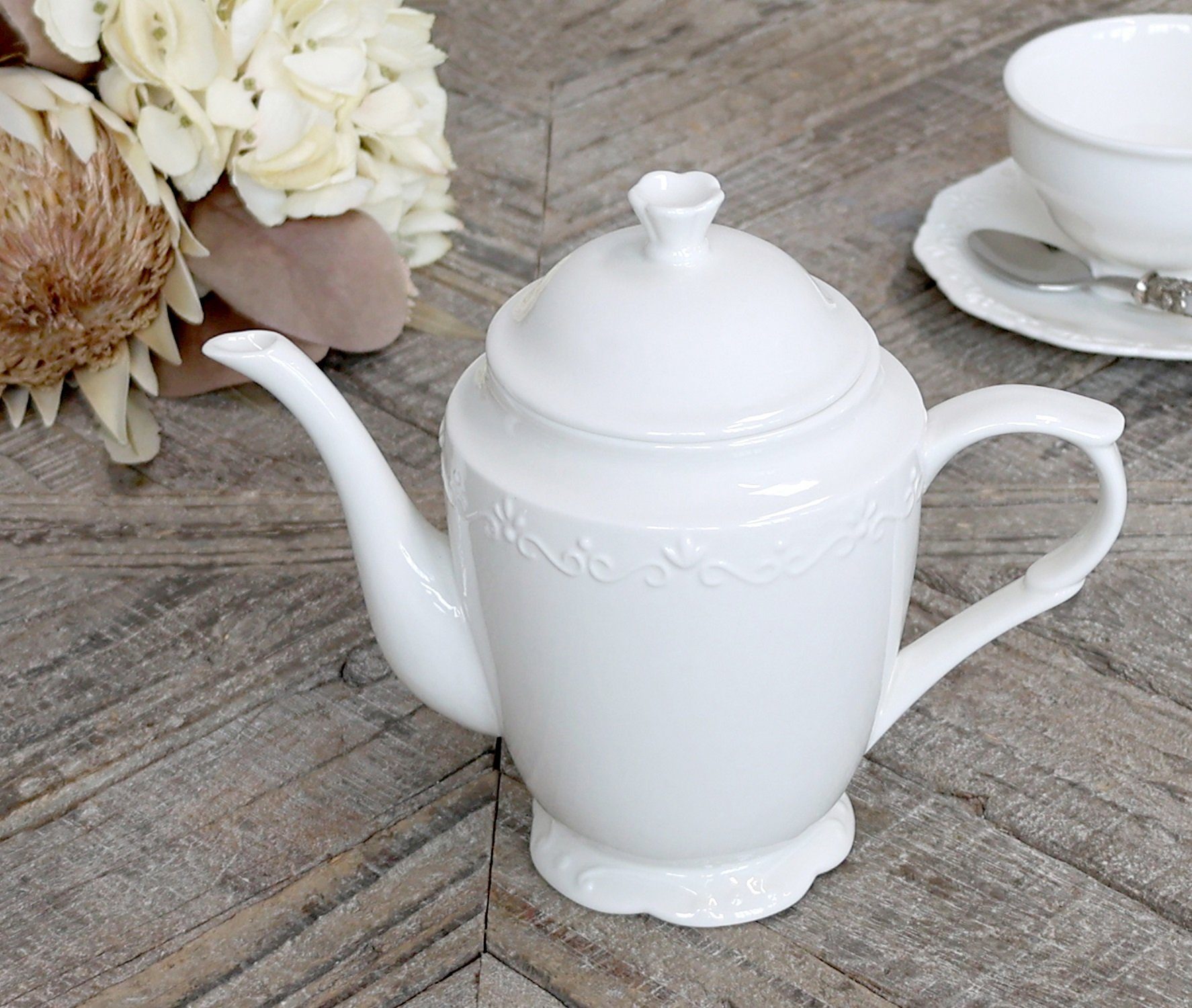 Chic Antique Kanne Kaffeekanne Teekanne Kanne "Provence" Porzellan Chic Antique 63013101