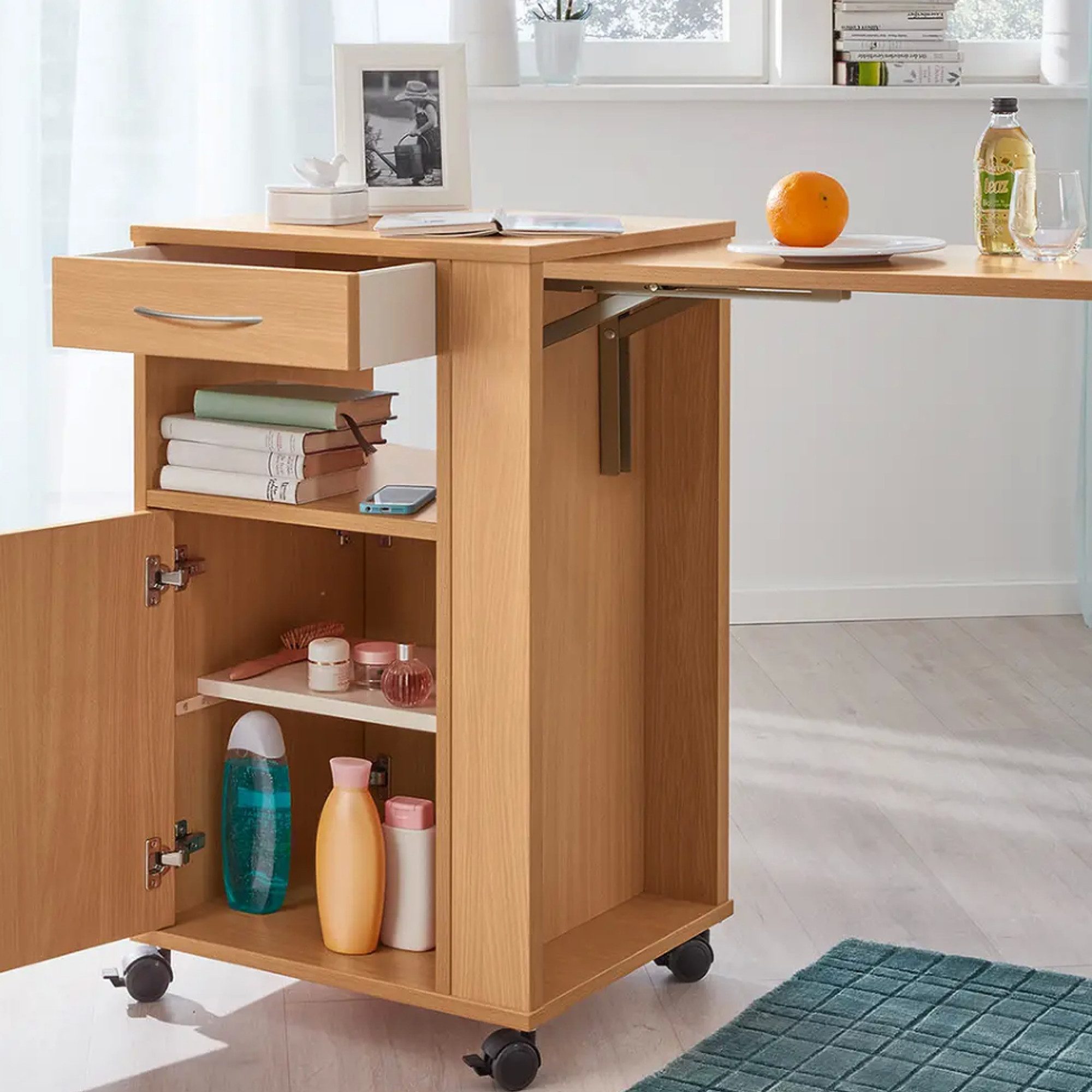 Burmeier Schlafzimmer-Set Burmeier Hermann, Nachttisch für Pflegebett, Buche Natur