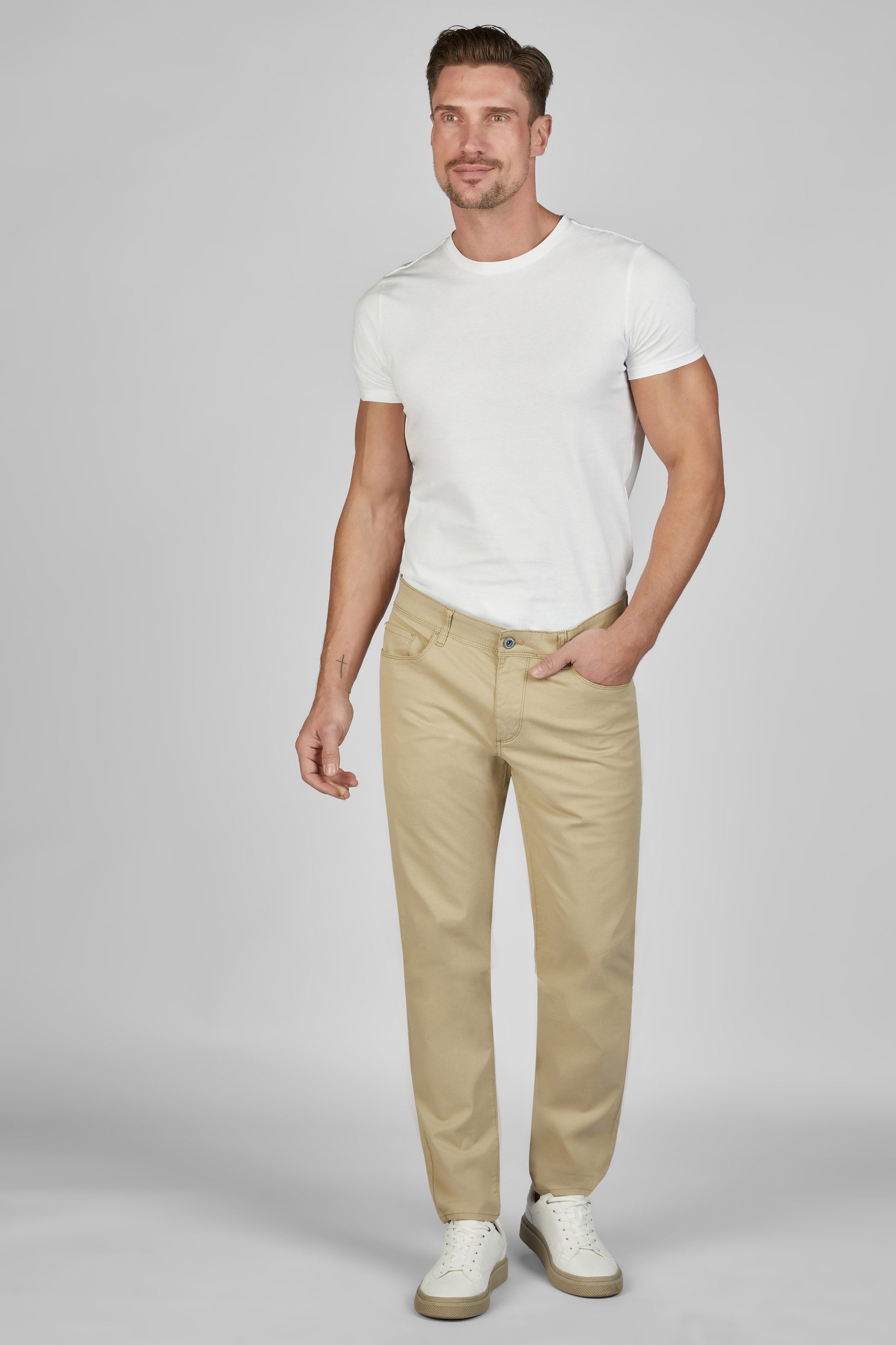 Hattric 5-Pocket-Hose 5-Pocket-Jeans Hunter Summer Stretch Twill