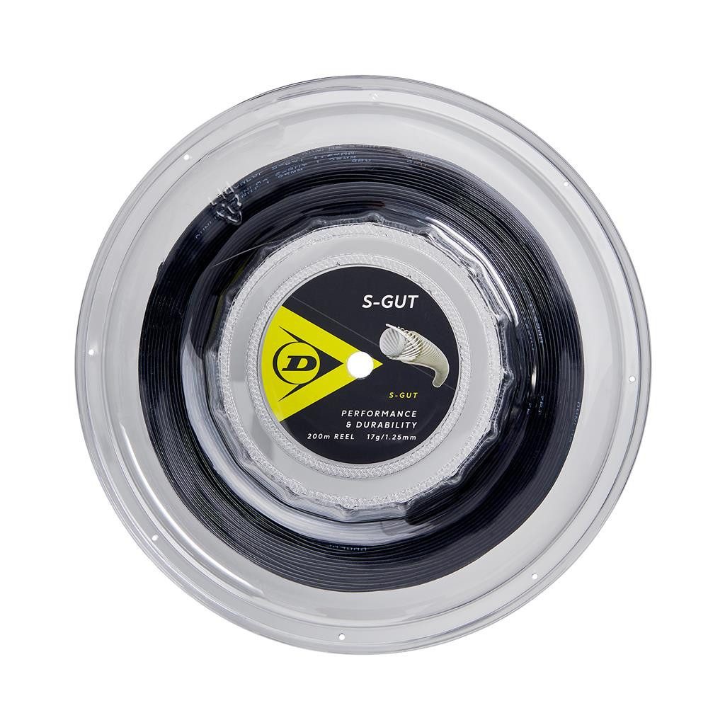 Tennissaite Synthetic Gut (Allround) schwarz 200m Rolle