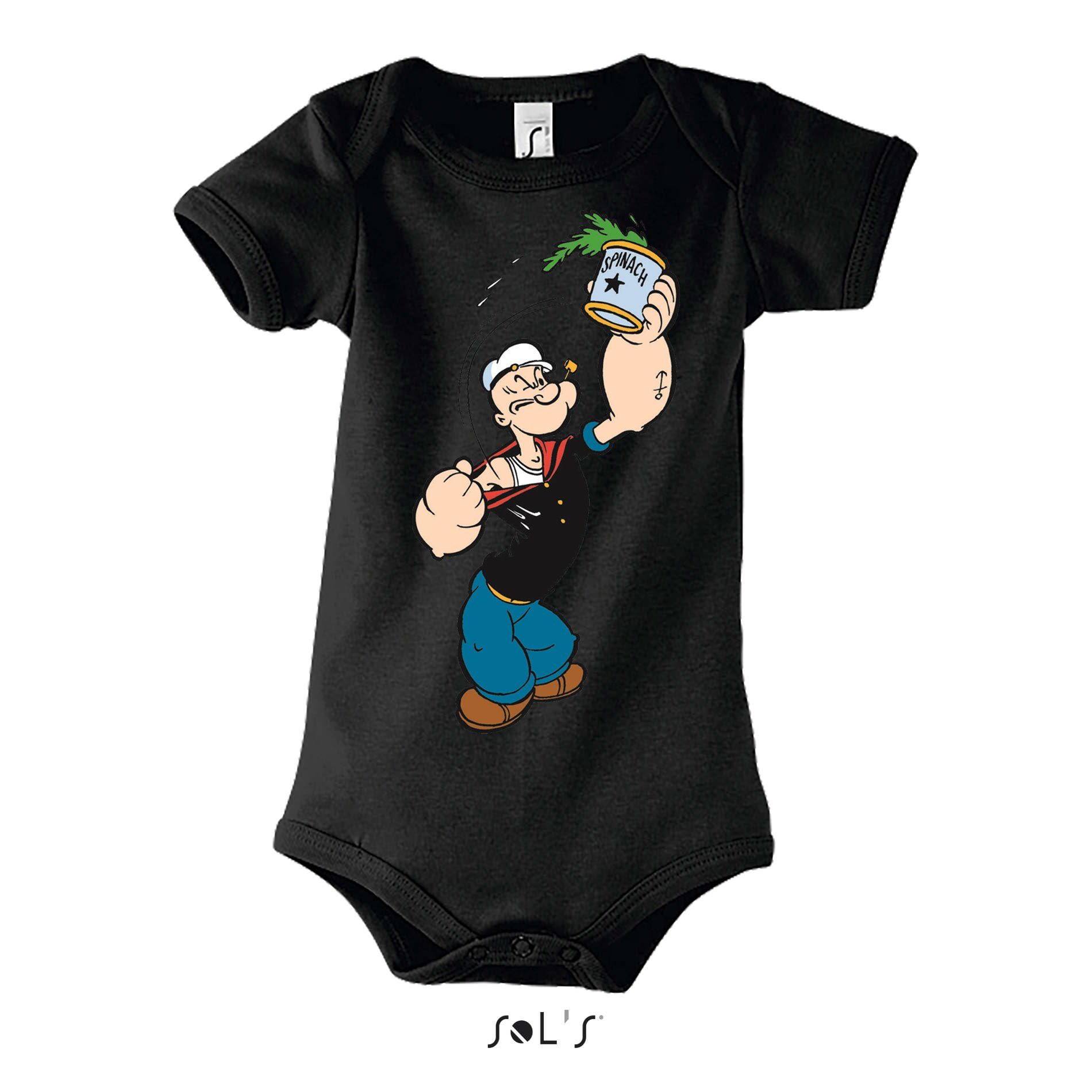 Blondie & Brownie Strampler Baby Popeye Kinder mit Druckknopf