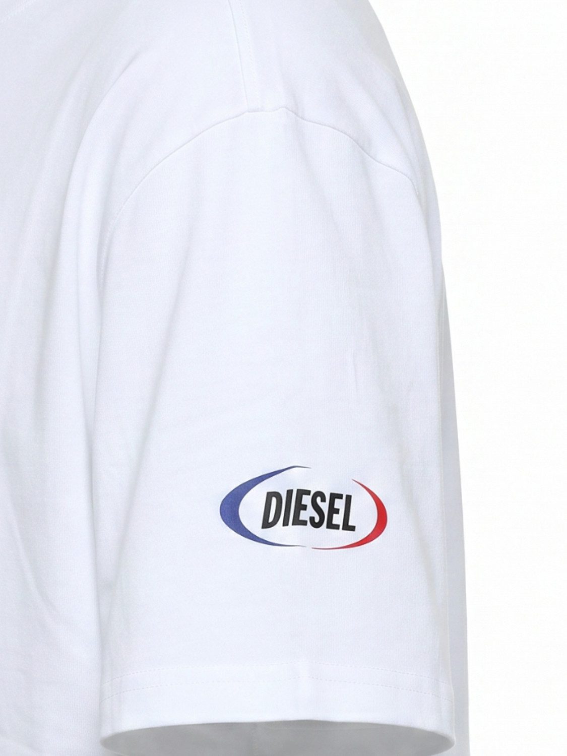 Diesel Rundhalsshirt Loose Fit Relaxed Logo Shirt - T-WASH-SMILE