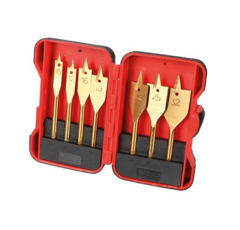 Thumbnail - Toolland Bohrer- und Bitset HOLZ-FRÄSBOHRER-SET - TITAN BESCHICHTET - 7-tlg., 1-St.
