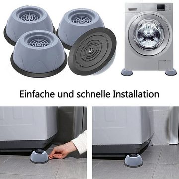 zggzerg Möbelfuß Waschmaschine Füße Pad Fußpolster 8 Stück Universal Anti Vibration