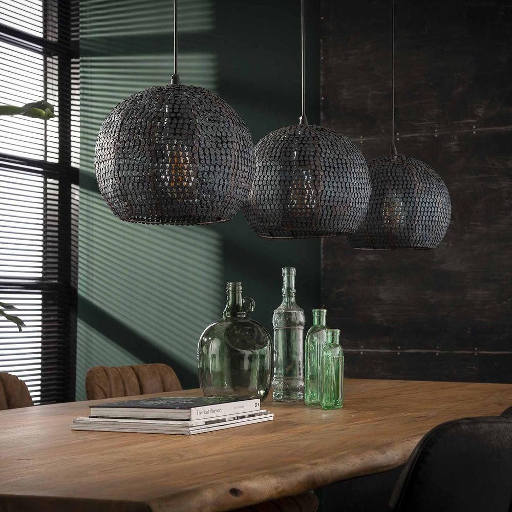 famlights Pendelleuchte famlights, Pendelleuchte Melody aus Metall in Schwarz 3xE27