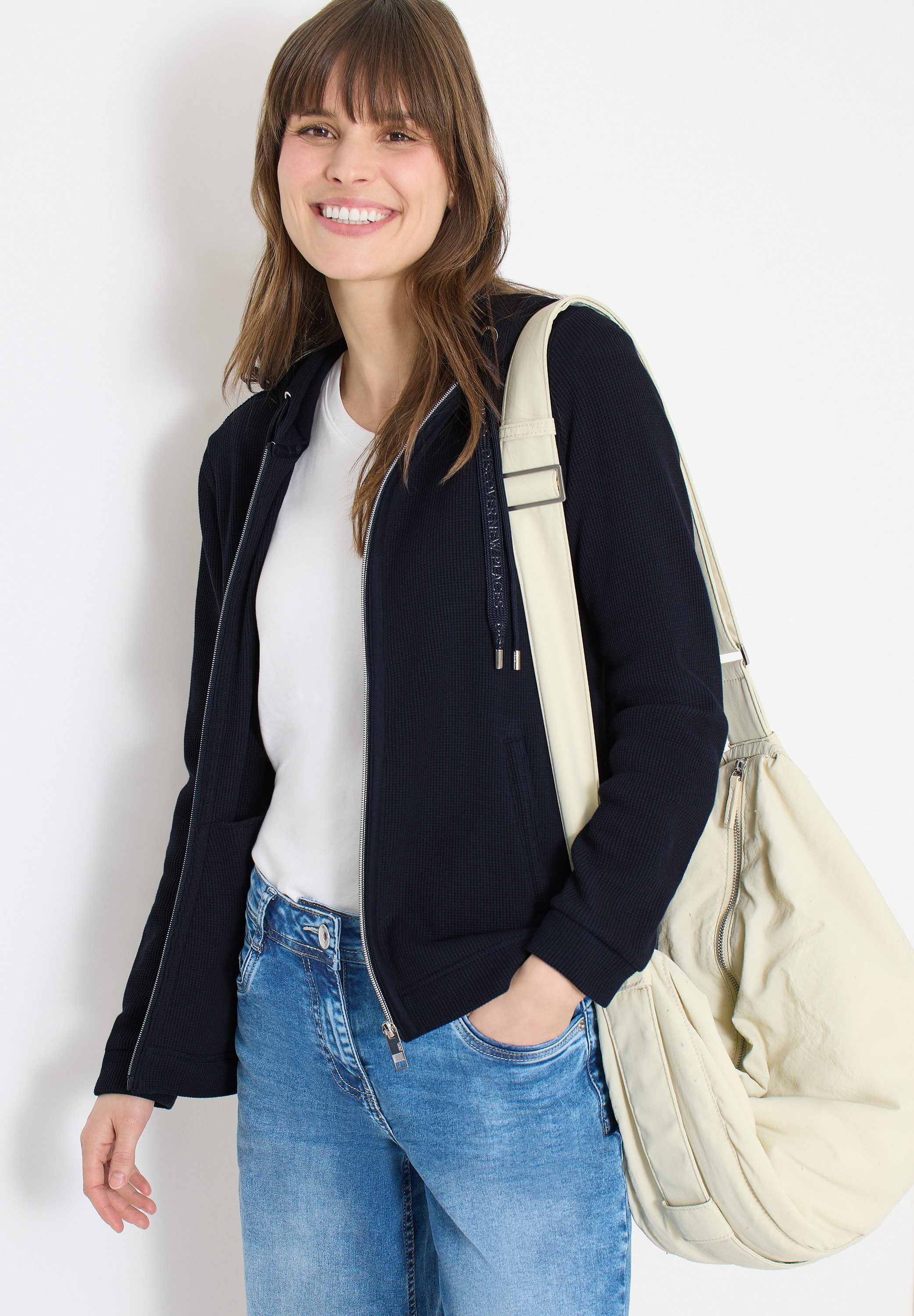 CECIL Sweatjacke mit Kapuze günstig online kaufen