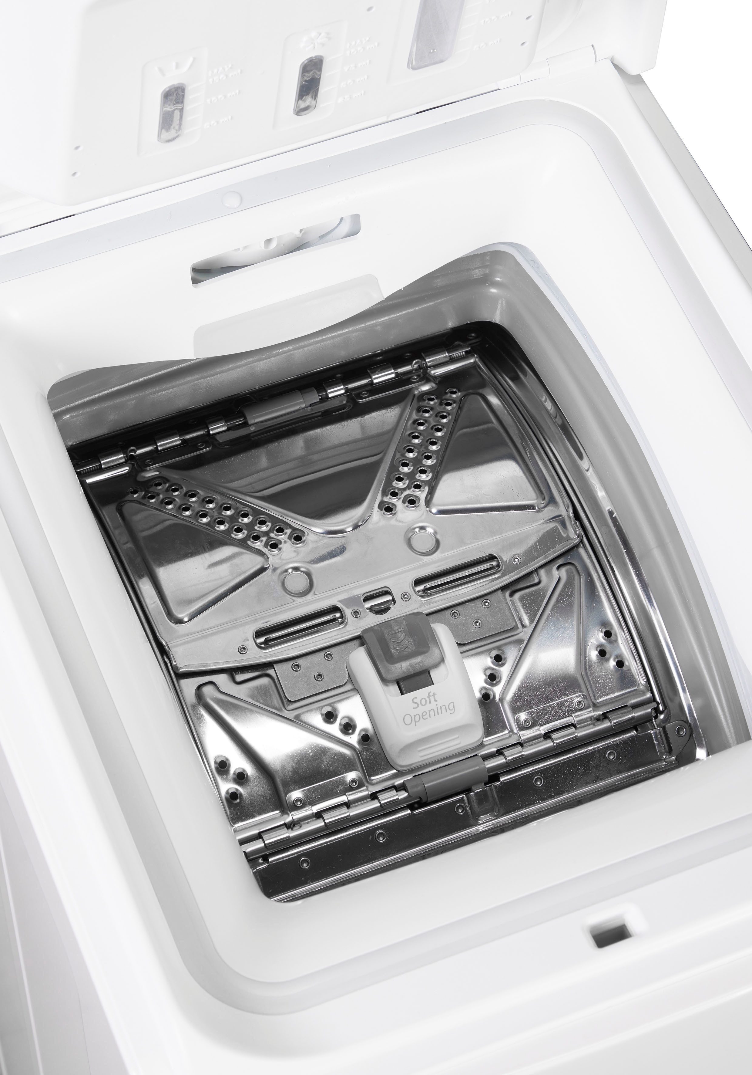 BAUKNECHT Waschmaschine Toplader WMT Super Eco 624 A N, 6 kg, 1200 U/min, Energieeffizienzklasse A, Antiflecken, Vollwasserschutz