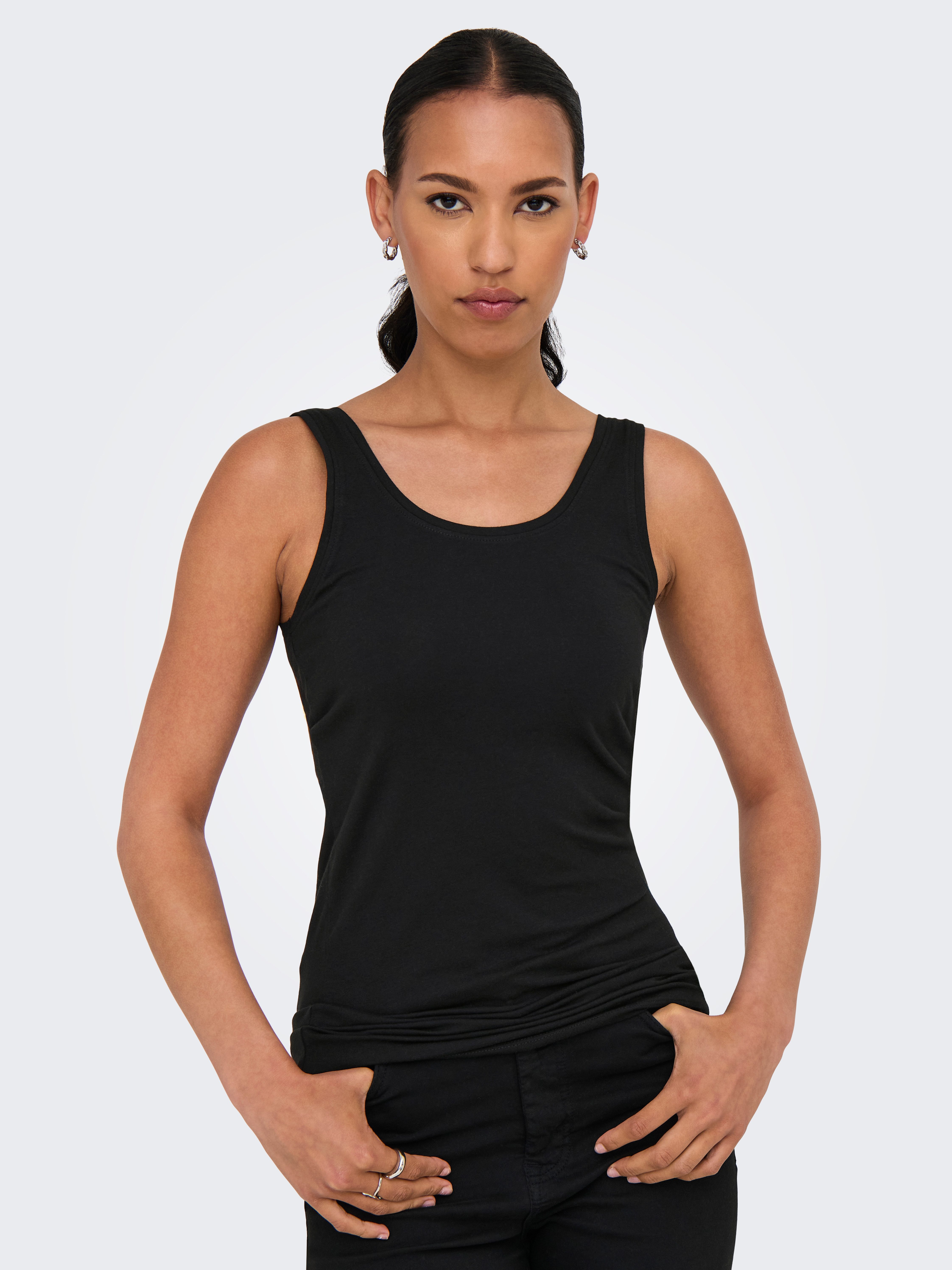 ONLY Tanktop ONLLIVE – Slim-Fit Tanktops mit Stretch für optimalen Sitz (Pa günstig online kaufen