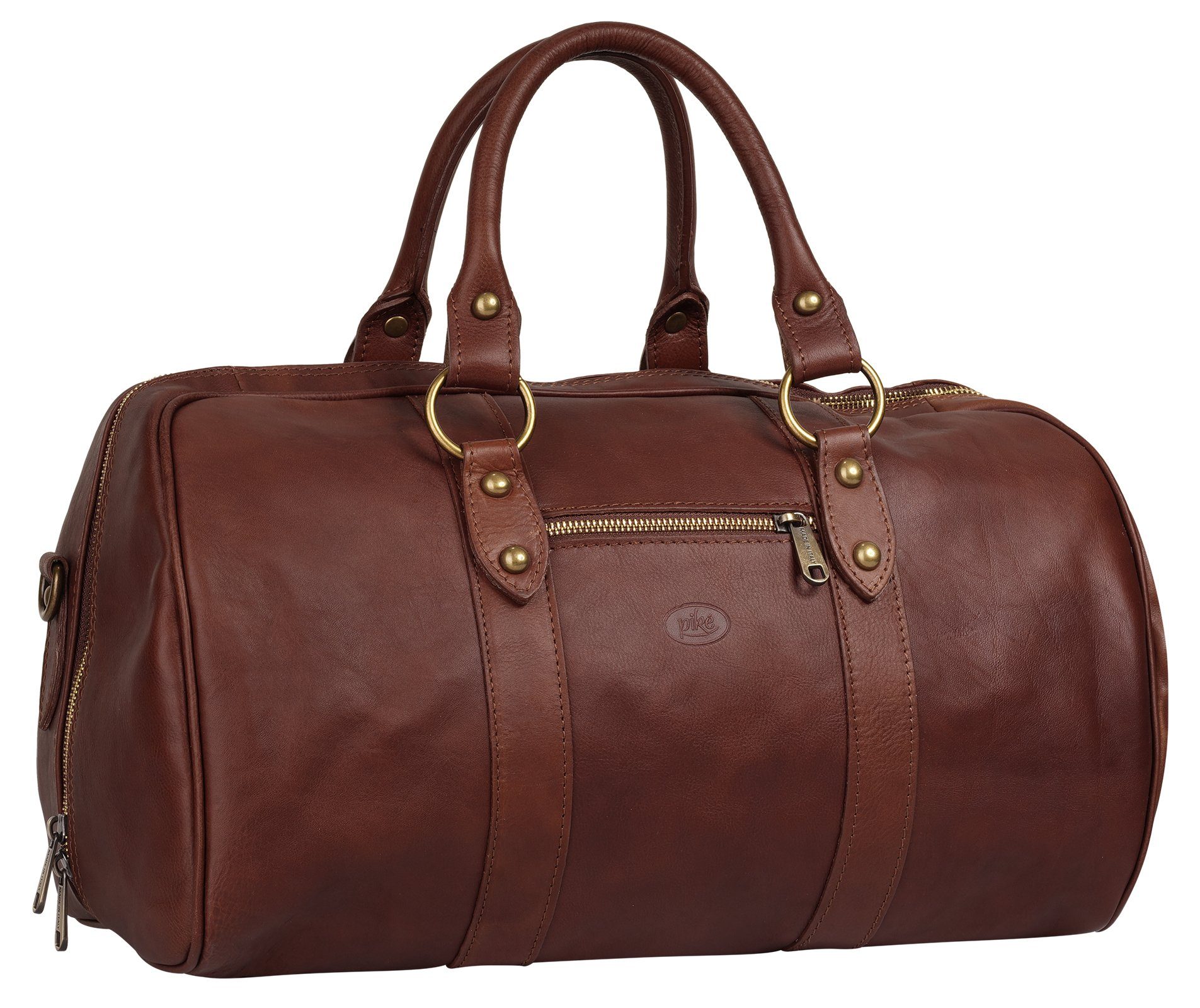 Piké Reisetasche (1-tlg), echt Leder, Made in Italy