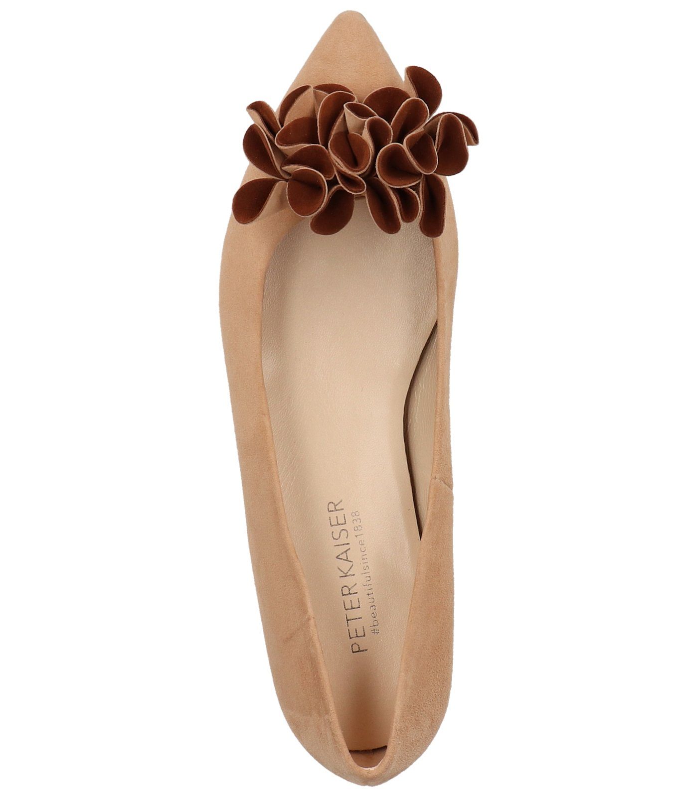 Peter Ballerina Beige Veloursleder Ballerinas Kaiser