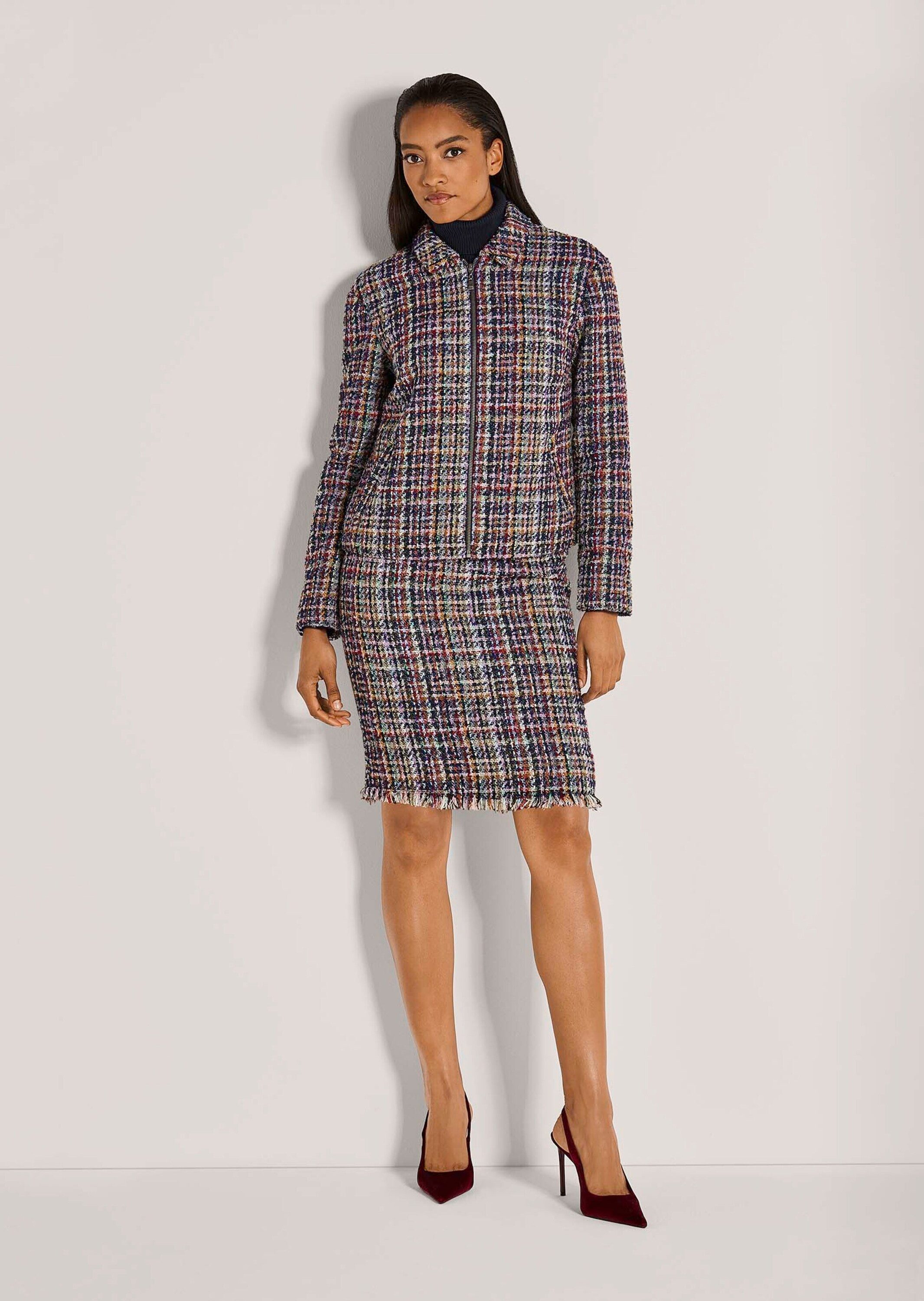 MADELEINE Kurzblazer Moderner Kurzblazer mit Zipper Blazer mit Klappkragen günstig online kaufen