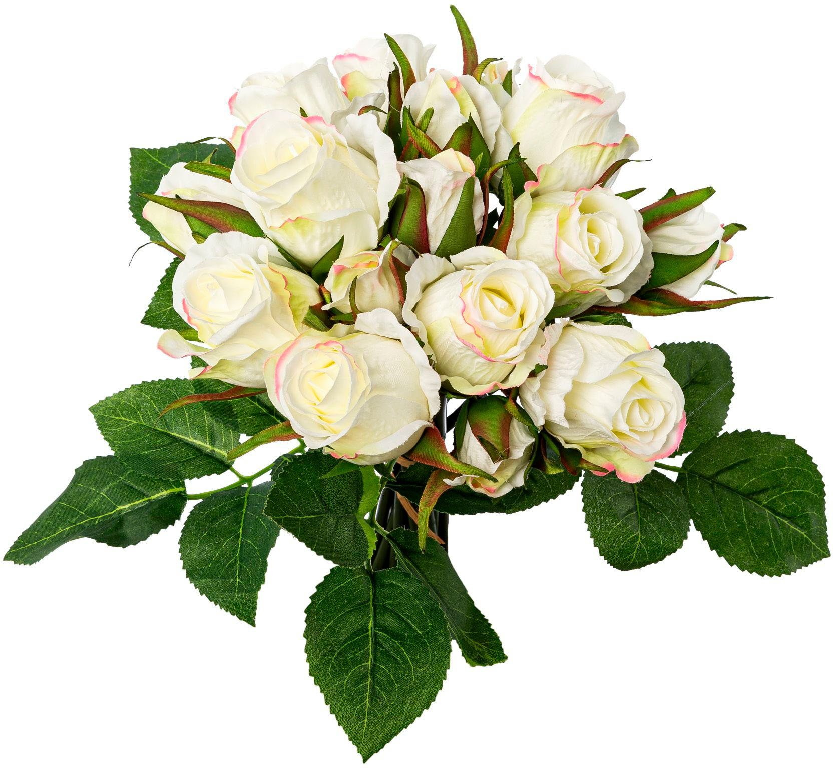 Bouquet, Kunstblumenstrauß 29 Blüten Creativ dekorativen cm, Höhe green, Peonien-Mix-Bund mit