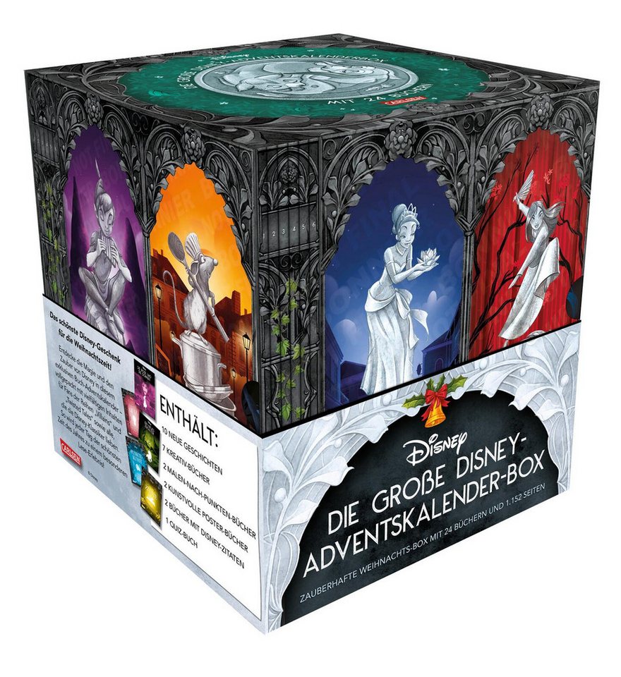 Carlsen Verlag Adventskalender Disney: Die große Disney-Adventskalender-Box 2025 – Zaub...