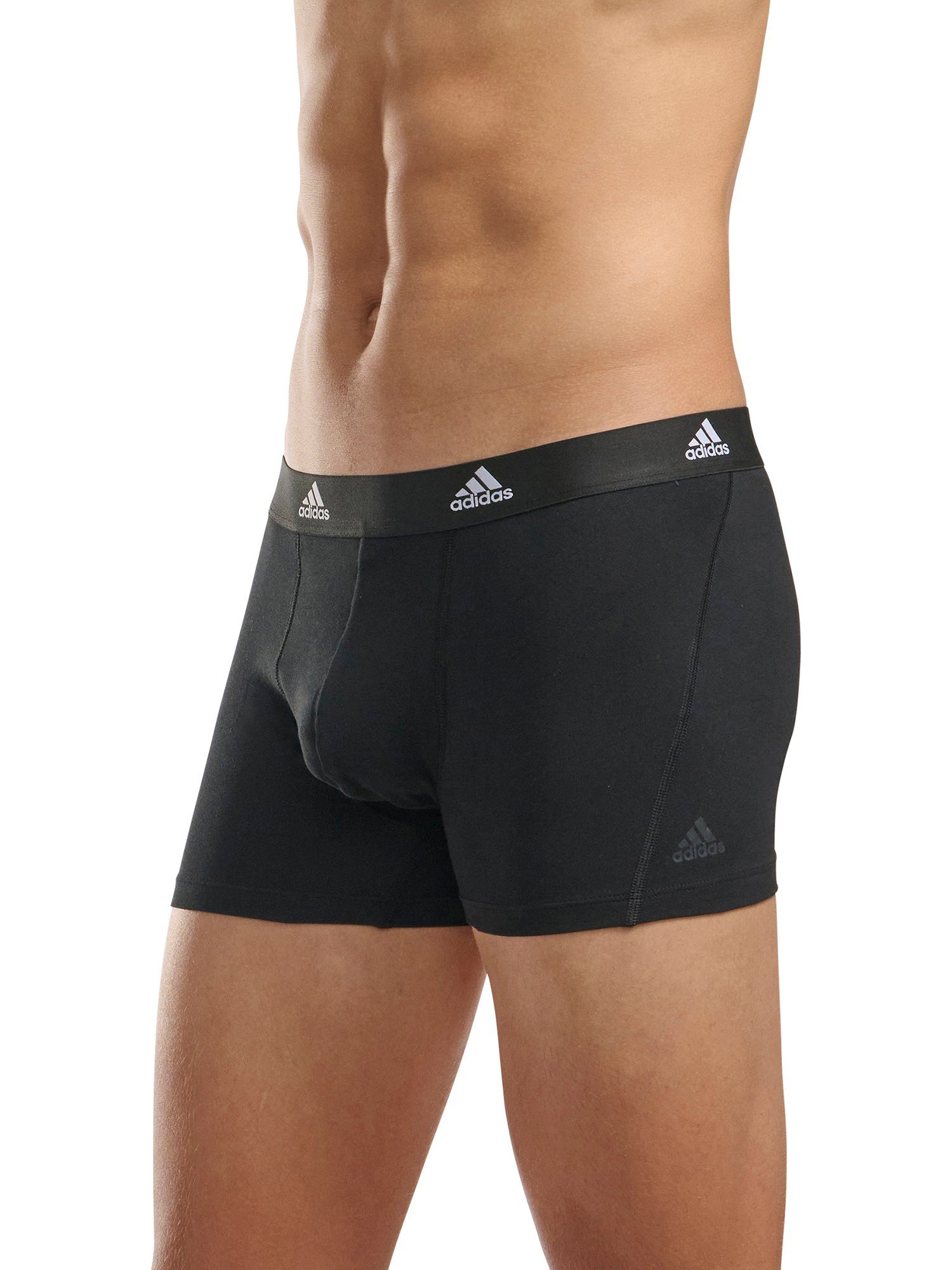 adidas Sportswear Trunk unterhose BASIC (3-St) männer grün-schwarz herren