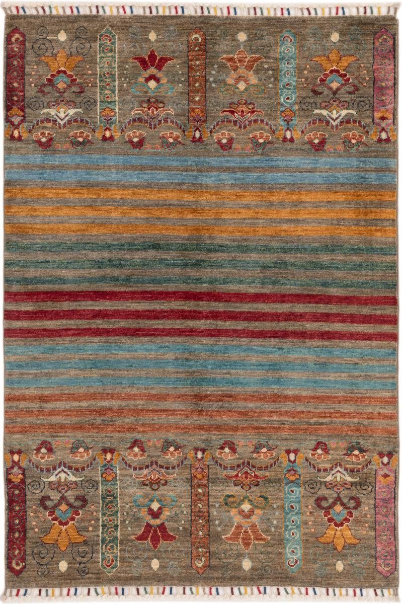 Orientteppich Arijana Shaal 104x151 Handgeknüpfter Orientteppich, Nain Trading, rechteckig, Höhe: 5 mm