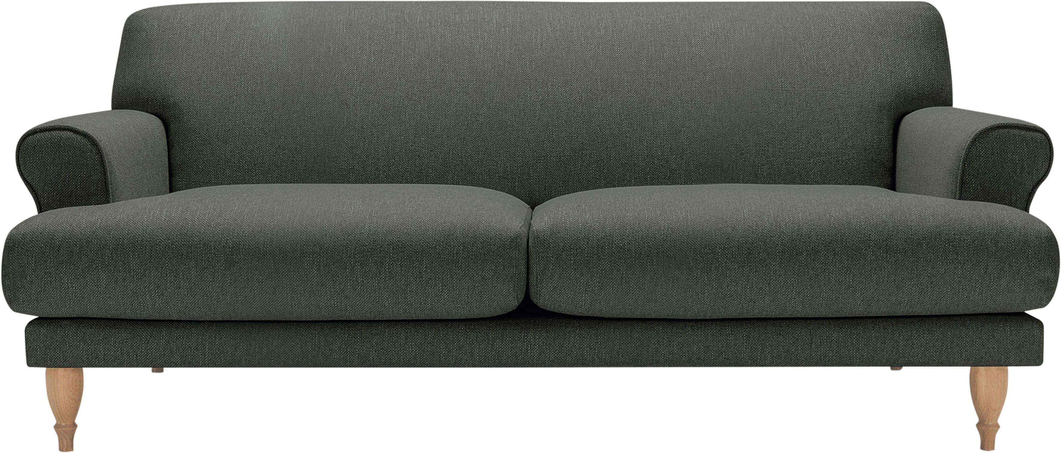 Eiche Sofa Ginger, natur, in Füße 2-Sitzer, mit Polsterunterlage LOVI Sitzunterfederung