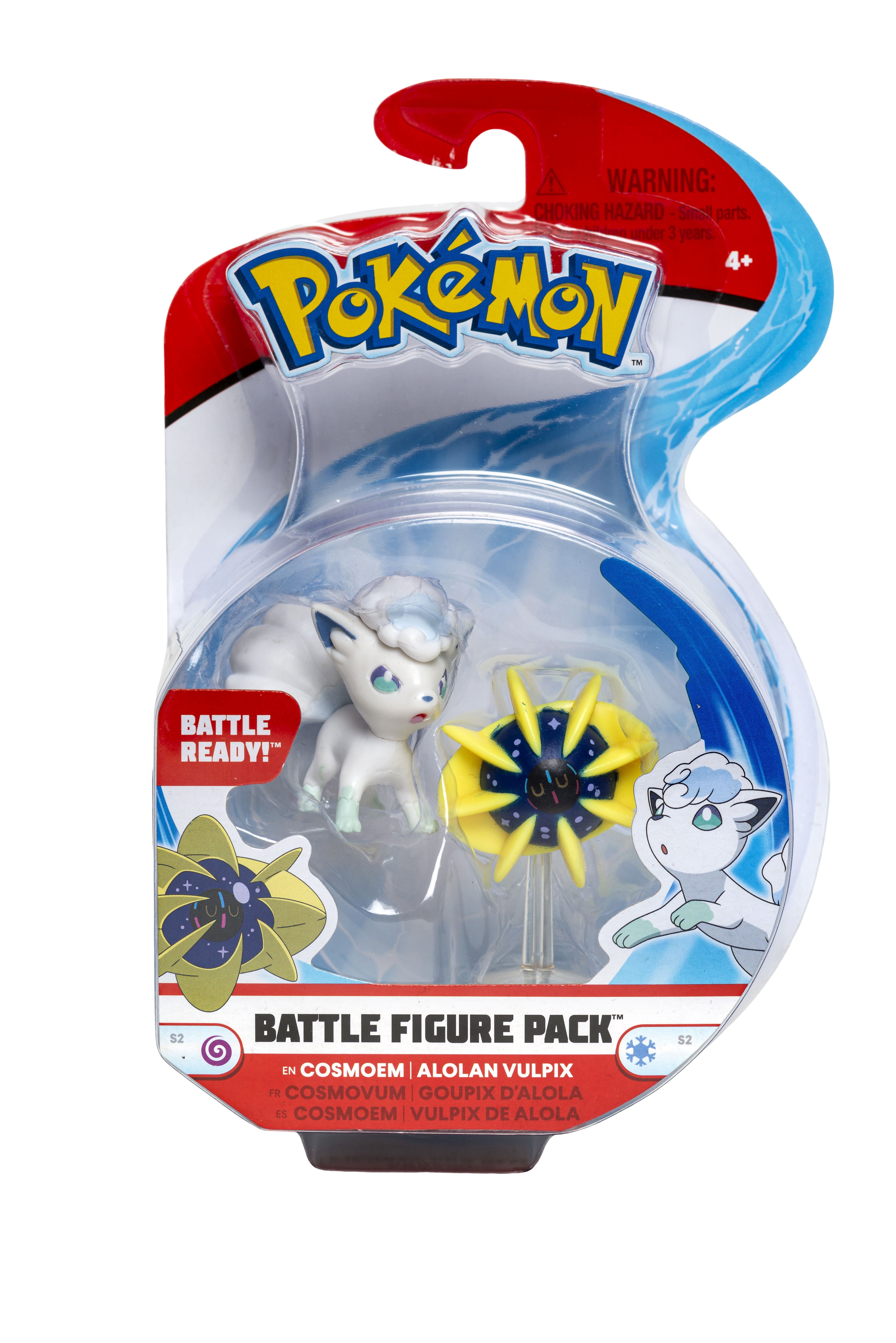 Jazwares Spielfigur Pokémon - Battle Figur Pack - Cosmovum + Alola Vulpix (NEU & OVP)