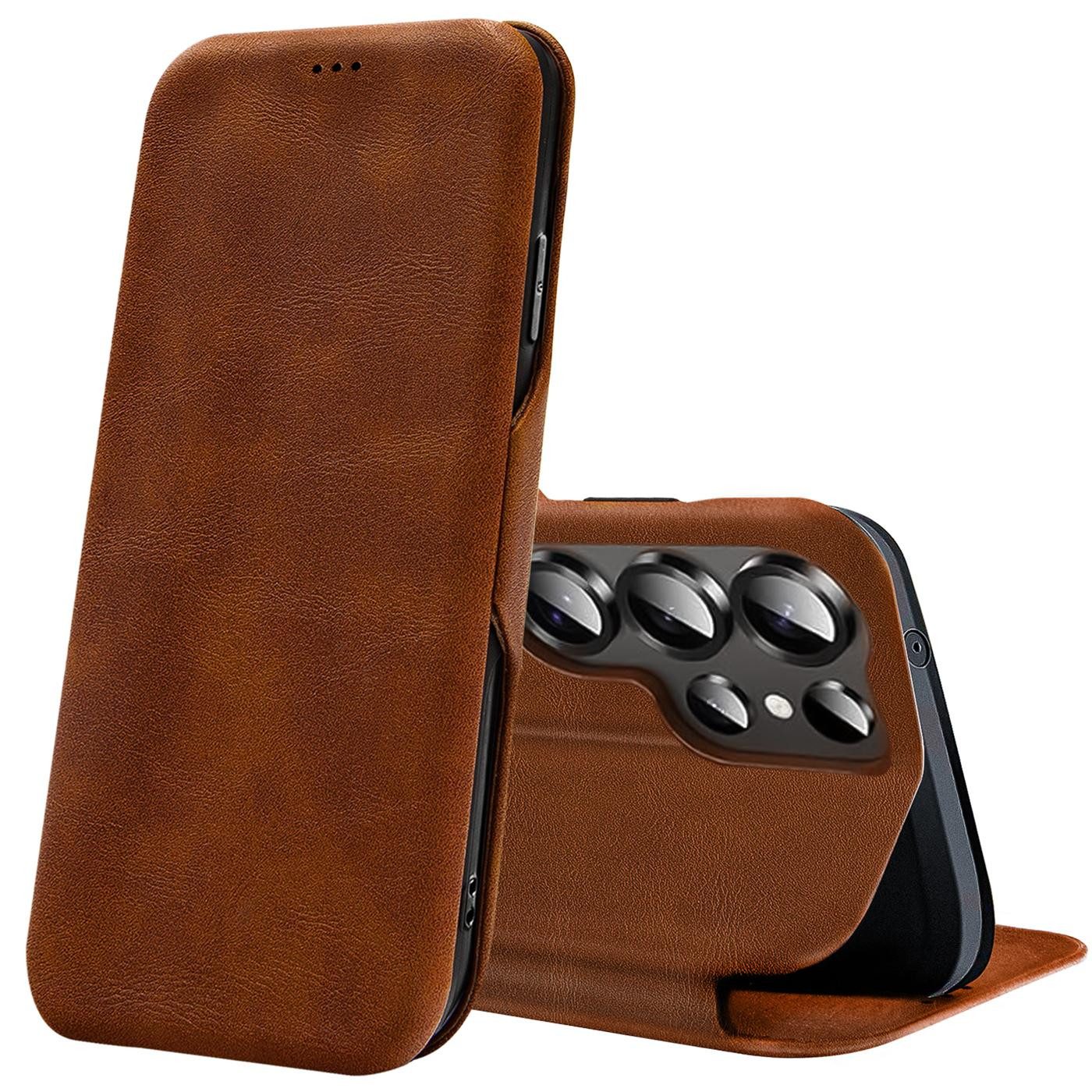 CoolGadget Handyhülle Business Premium Hülle Für Samsung Galaxy S26 Ultra 6,9 Zoll, Handy Tasche mit Kartenfach für Samsung S26 Ultra 5G Schutzhülle