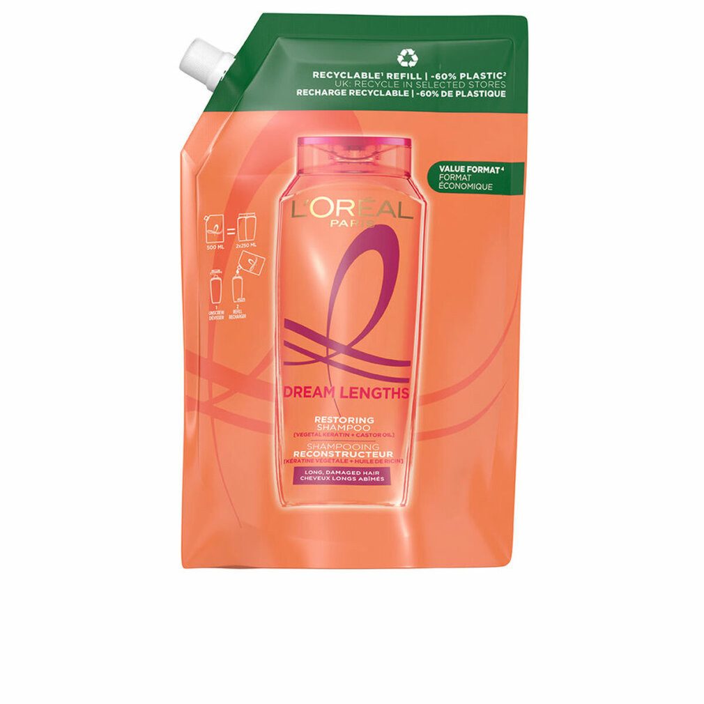 L'Oreal Deutschland Haarpflege-Set ELVIVE DREAM LONG Rekonstruktives Shampoo-Nachfüllpack, Öko-Pack