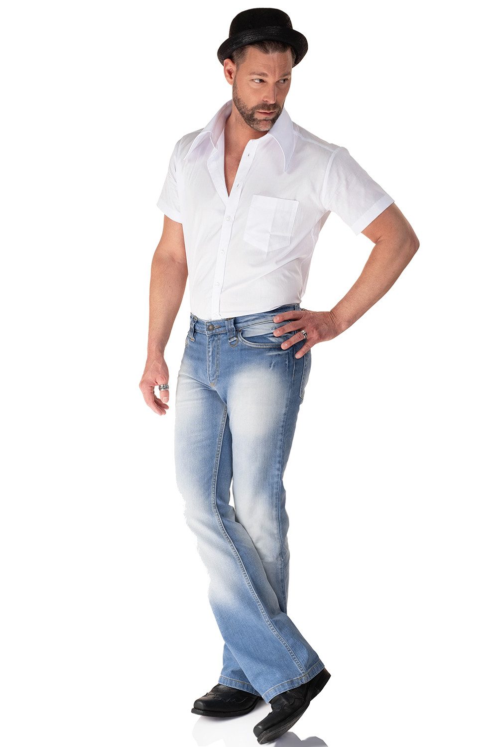 Comycom Bootcut-Jeans Herren STAR BLUE CUT 72