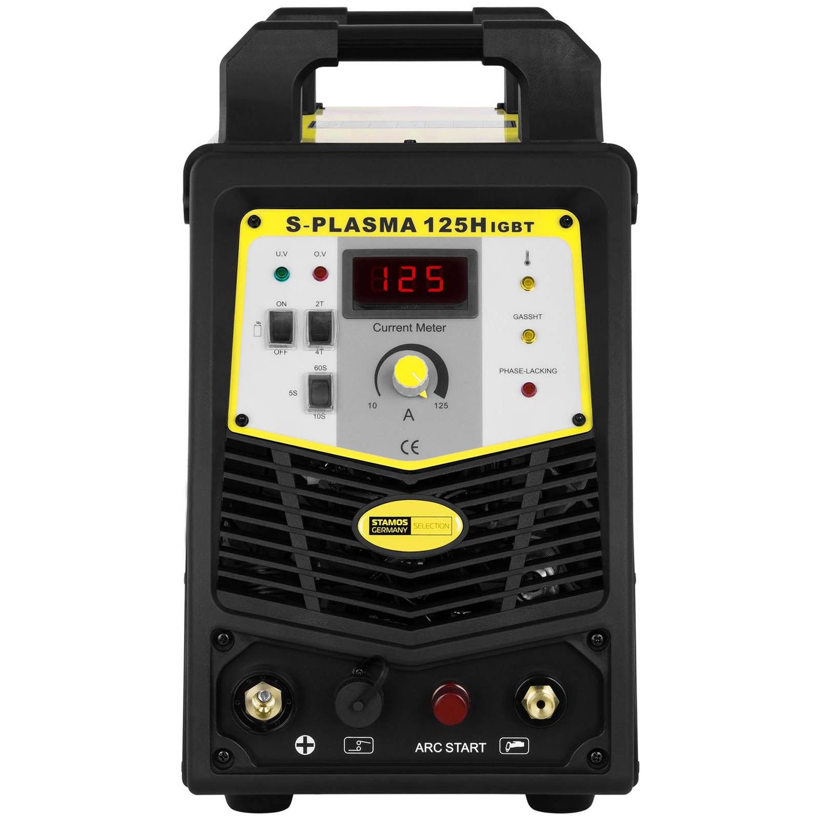 Stamos Welding Group Plasmaschneidegerät Plasmaschneider Cut IBGT Inverter Plasma 125 A 400V 34 mm Pilotzündung, 400 V