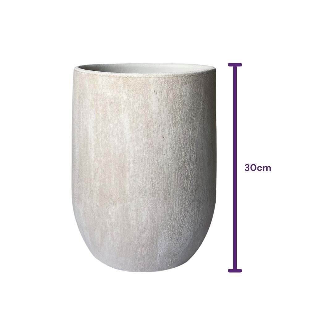 CreaFlor Home Bodenvase Avion, Robust, Grau, Einfarbig, H: 30cm