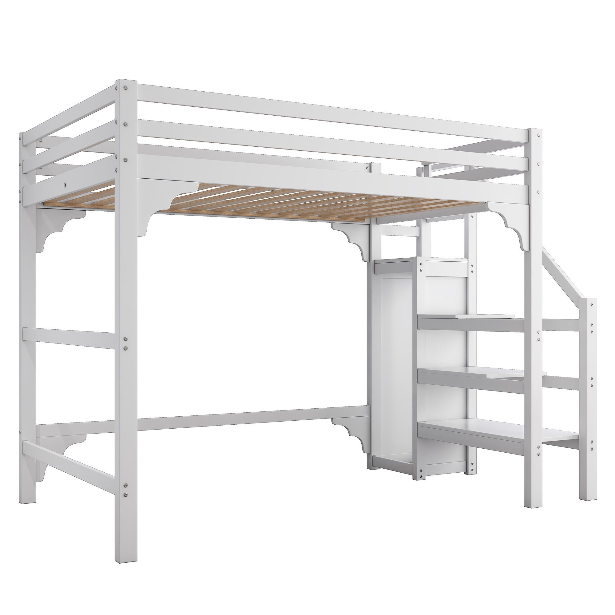 Gotagee Hochbett 140x200cm Modern Doppelbett Bett günstig online kaufen