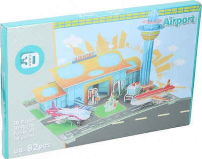 TOM 3D-Puzzle 3D Puzzel Airport Flughafen 82 teile, 85 Puzzleteile